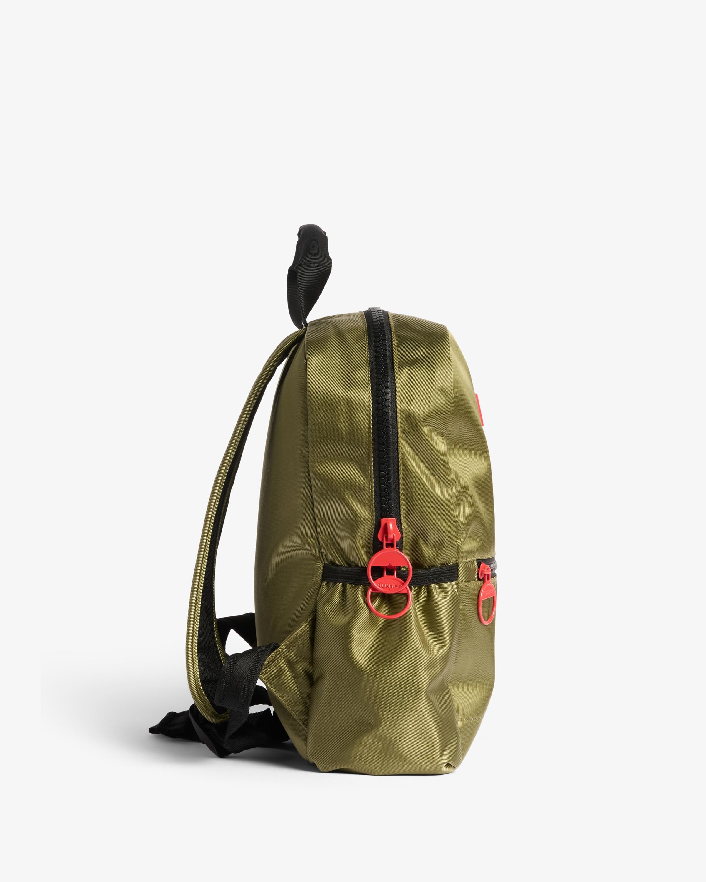 Mochila kids impermeable con bolsillos elásticos - Hunter - Verde militar Verde militar-3