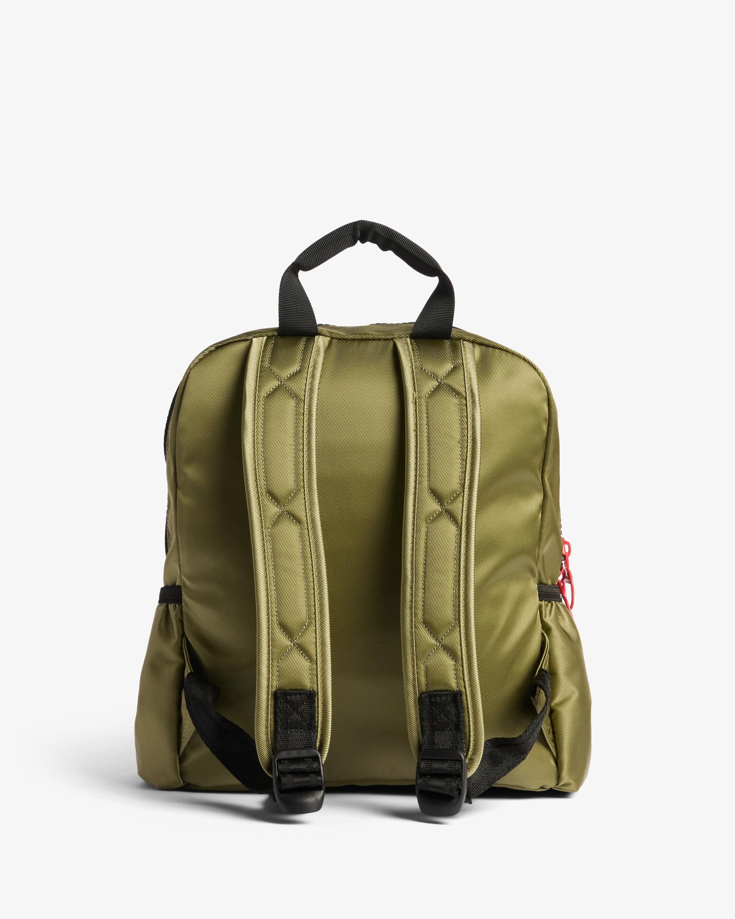 Mochila kids impermeable con bolsillos elásticos - Hunter - Verde militar Verde militar-2