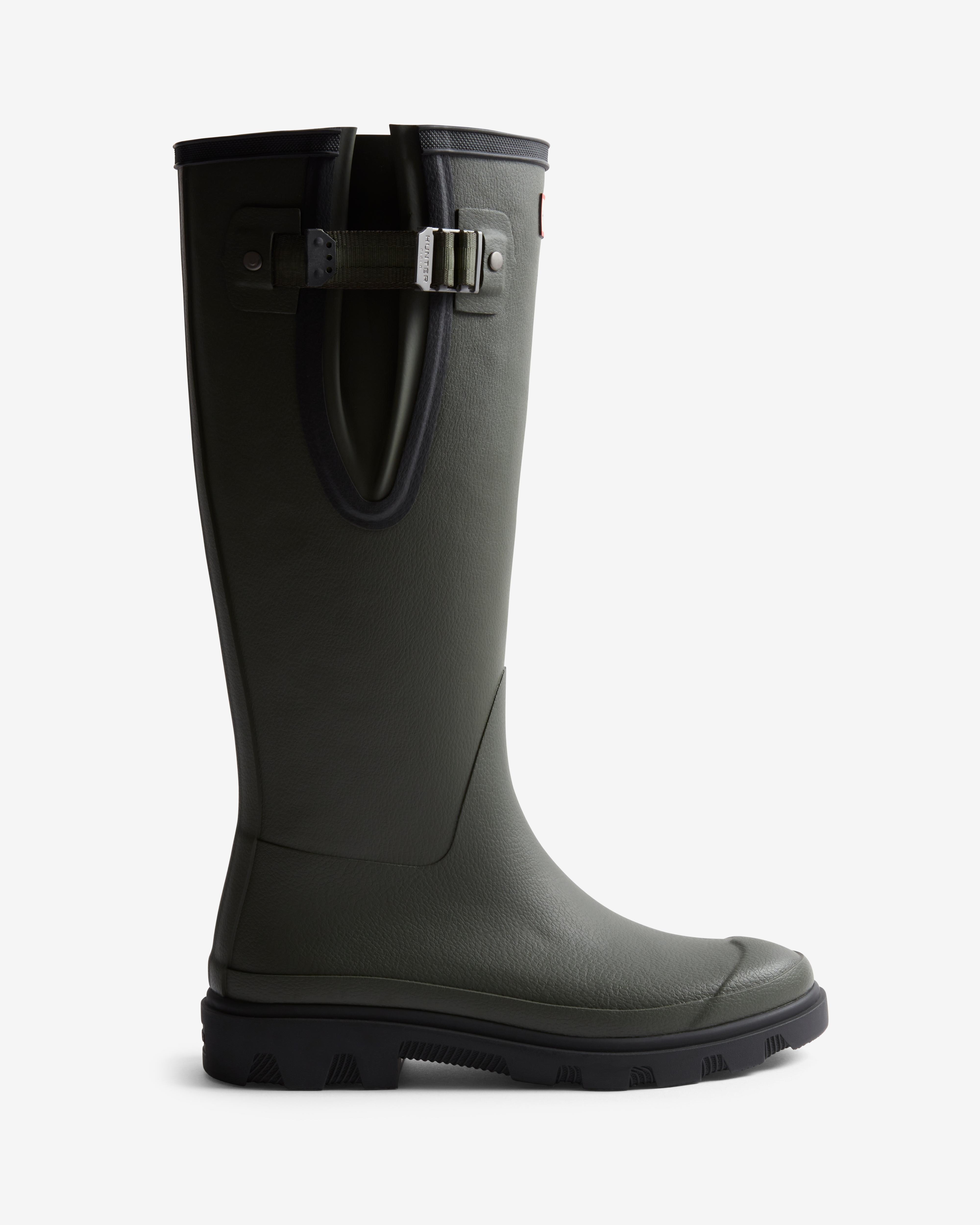 Hunter - Botas de agua de mujer Downpour con hebilla ajustable.