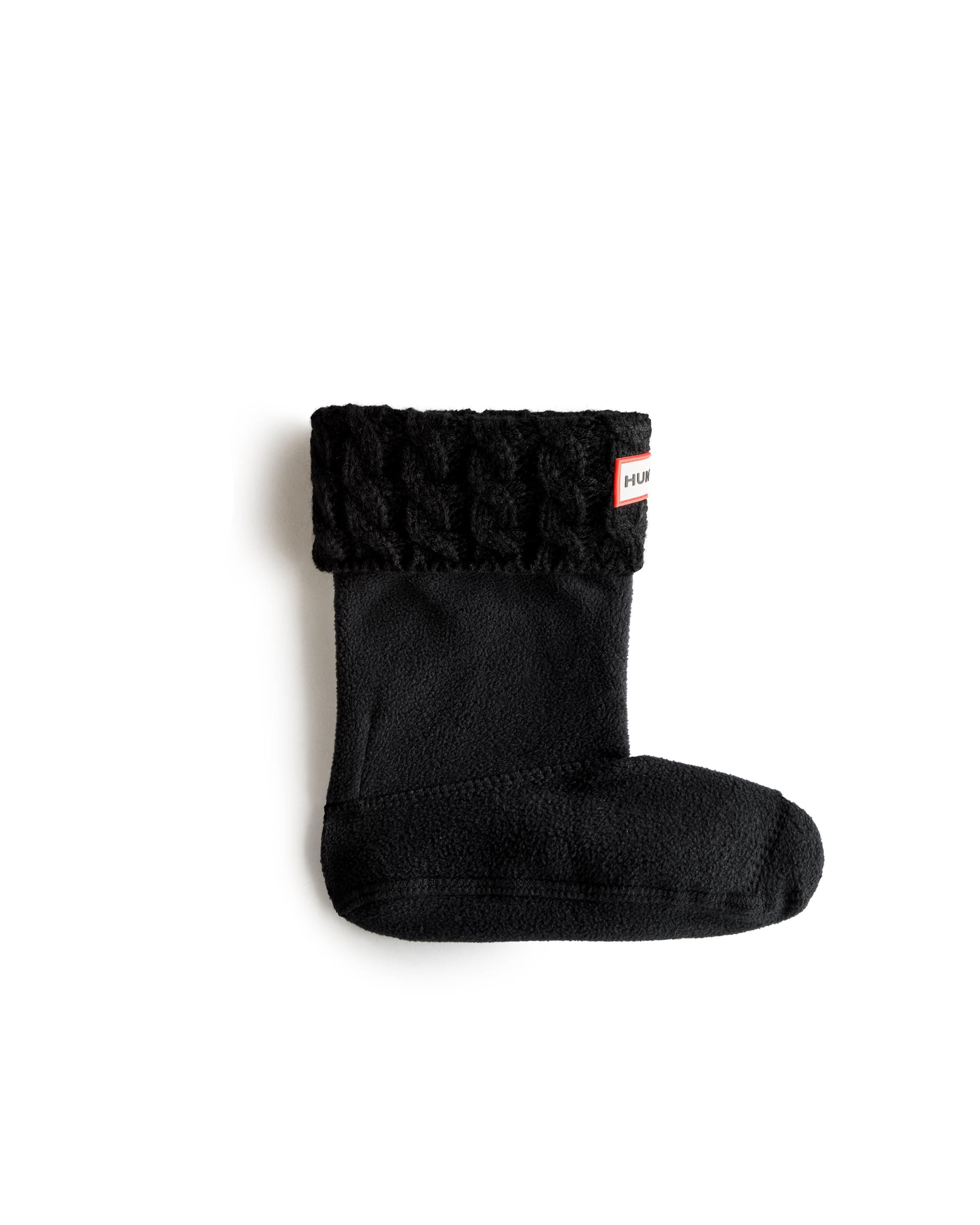 Hunter - Calcetines 6 Stitch Cable Boot unisex polares con ribete.