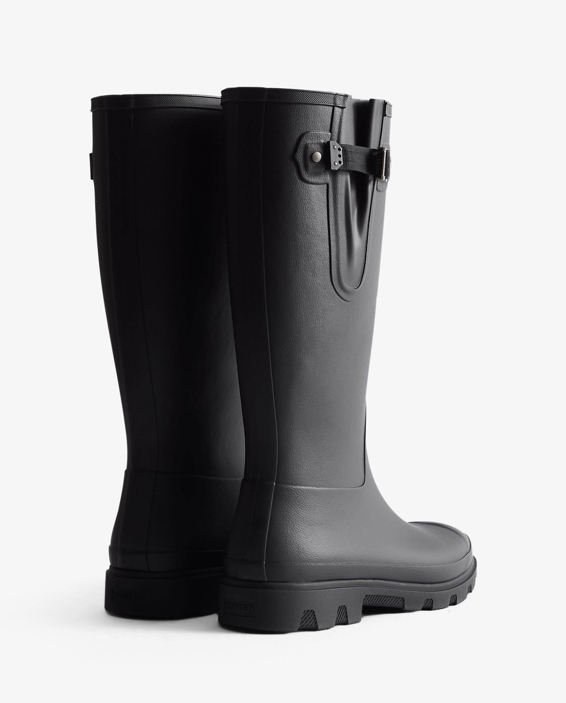 Botas de agua unisex field downpour con hebilla ajustable - Hunter - Negro Negro-2
