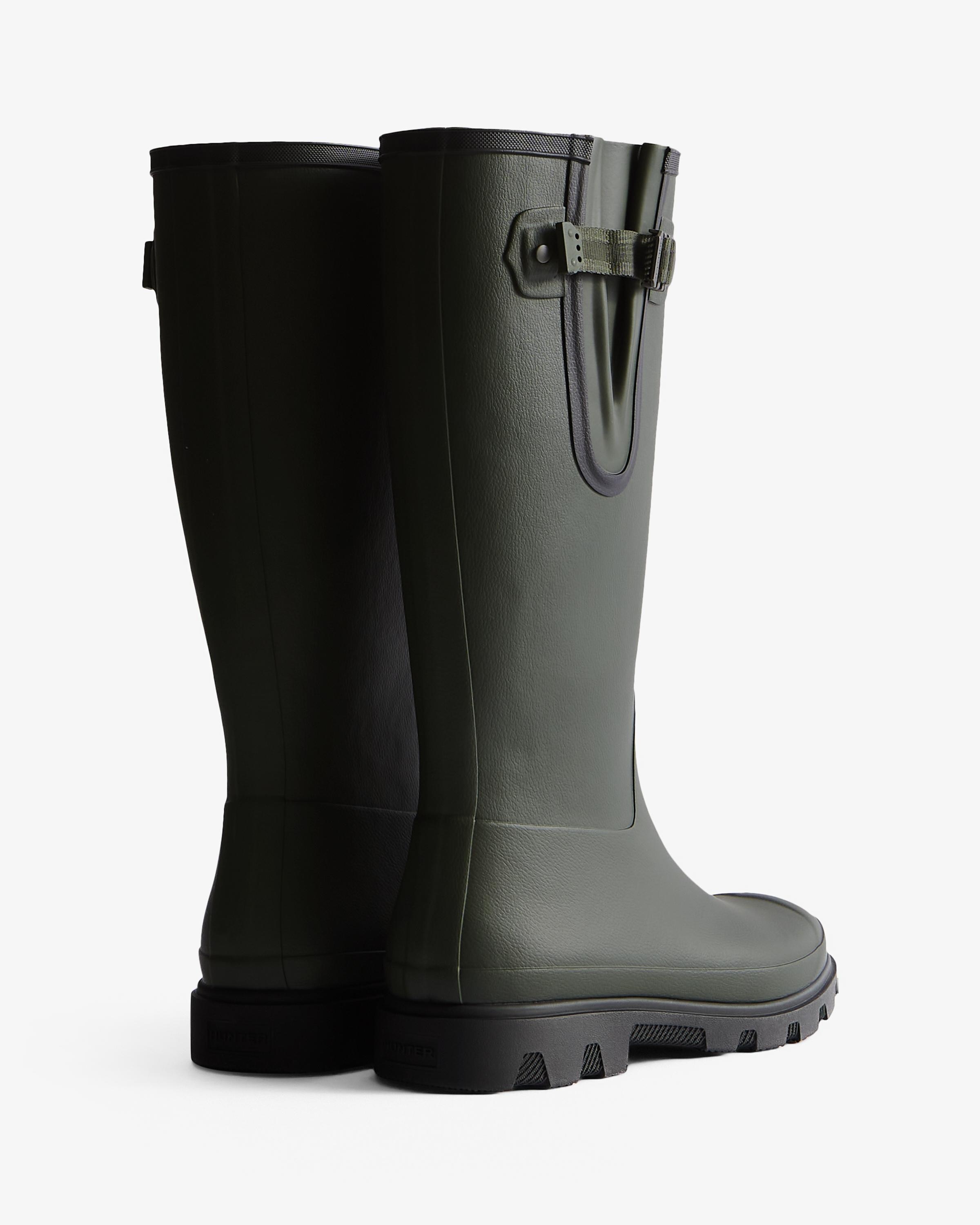 Botas de agua unisex field downpour con hebilla ajustable - Hunter - Verde oscuro Verde oscuro-3