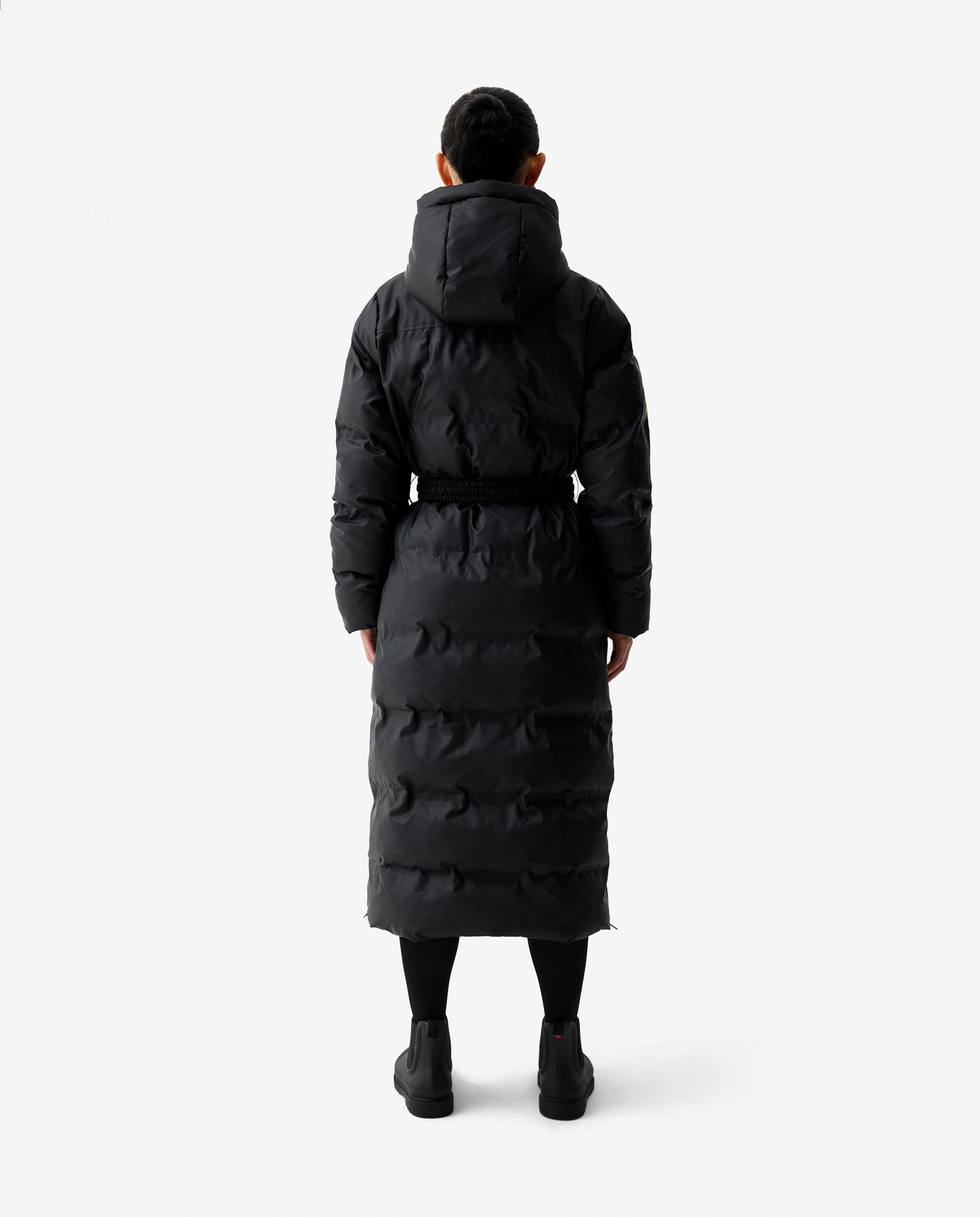 Chaqueta de mujer impermeable de poliéster - Hunter - Negro Negro-3