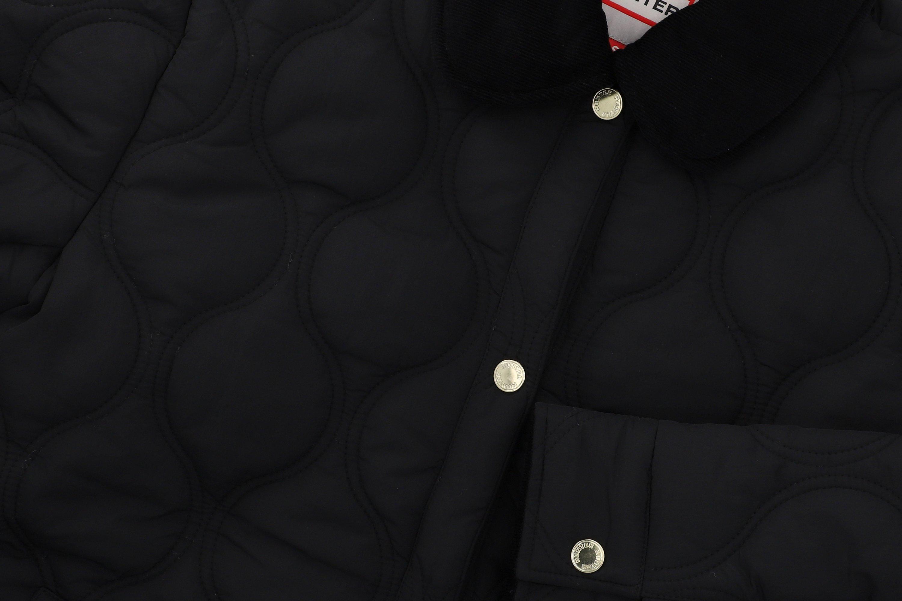 Imagen 7 de Chaqueta de mujer acolchada con cuello en pana - Hunter - Negro Negro
