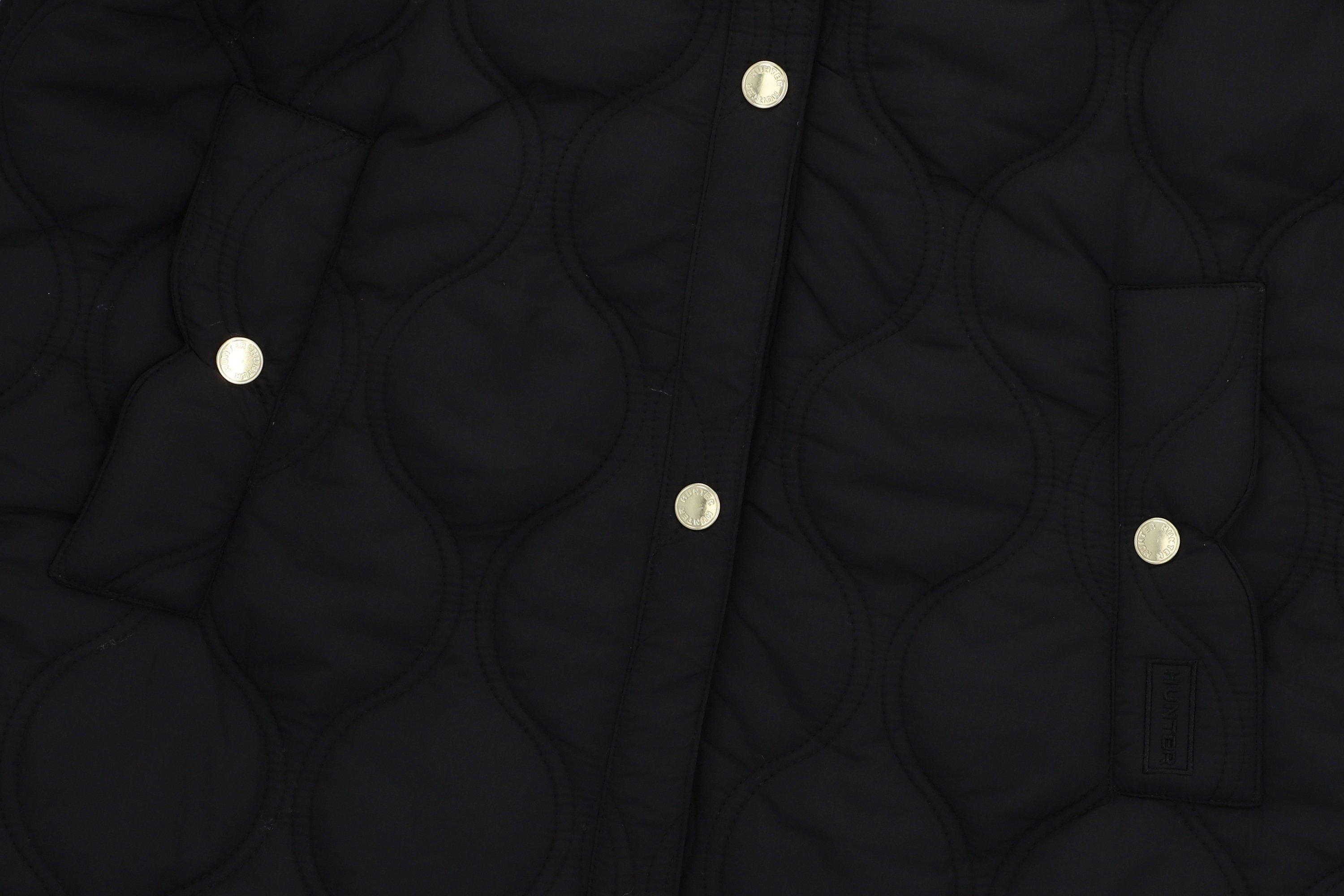 Imagen 6 de Chaqueta de mujer acolchada con cuello en pana - Hunter - Negro Negro