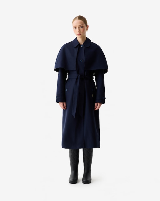 Imagen 0 de Gabardina de mujer Keltie Trench Cape impermeable con capa