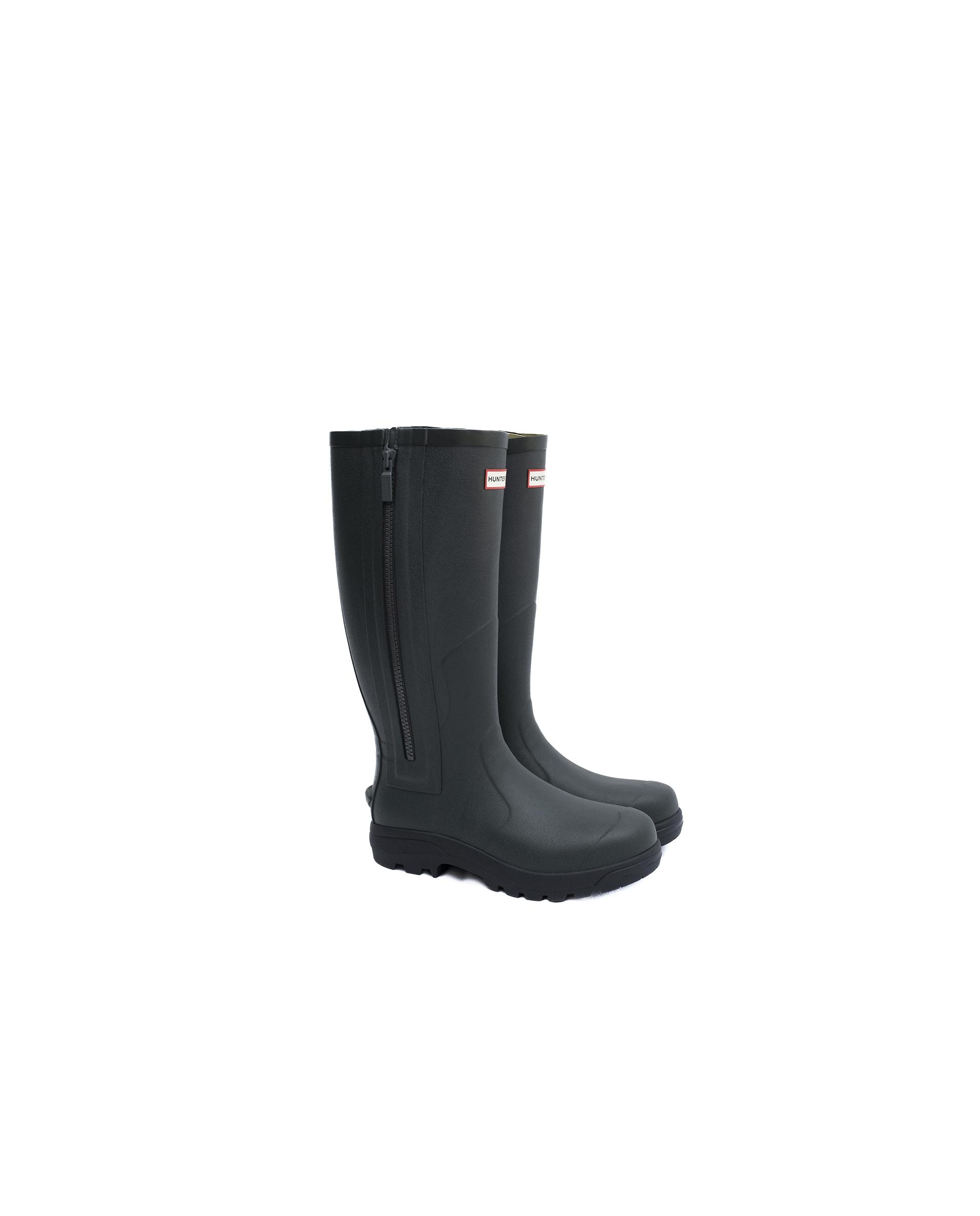 Botas unisex balmoral mkii full zip con cremallera - Hunter - Verde oscuro Verde oscuro-2