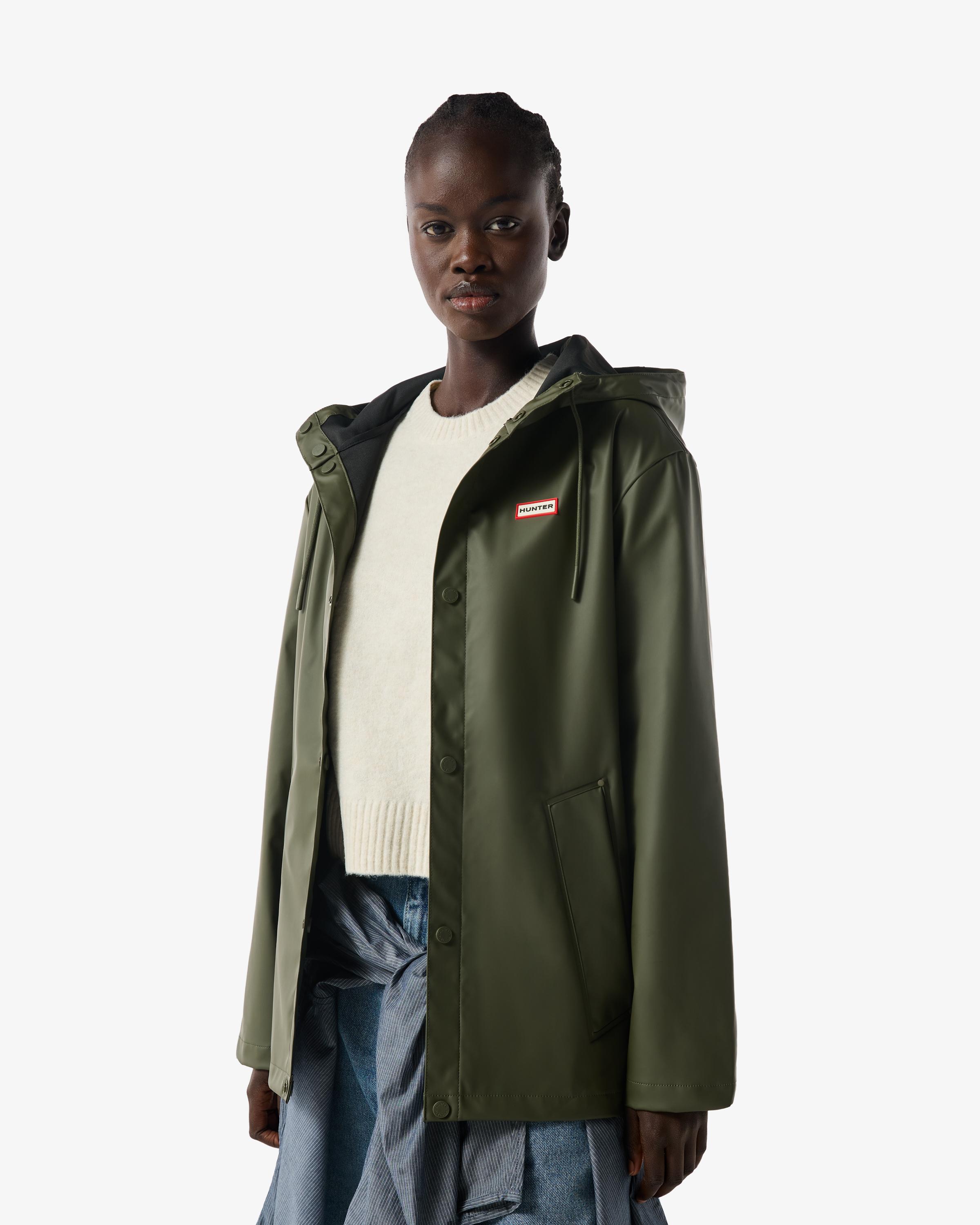 Hunter - Parka unisex izzy pu hooded impermeable.