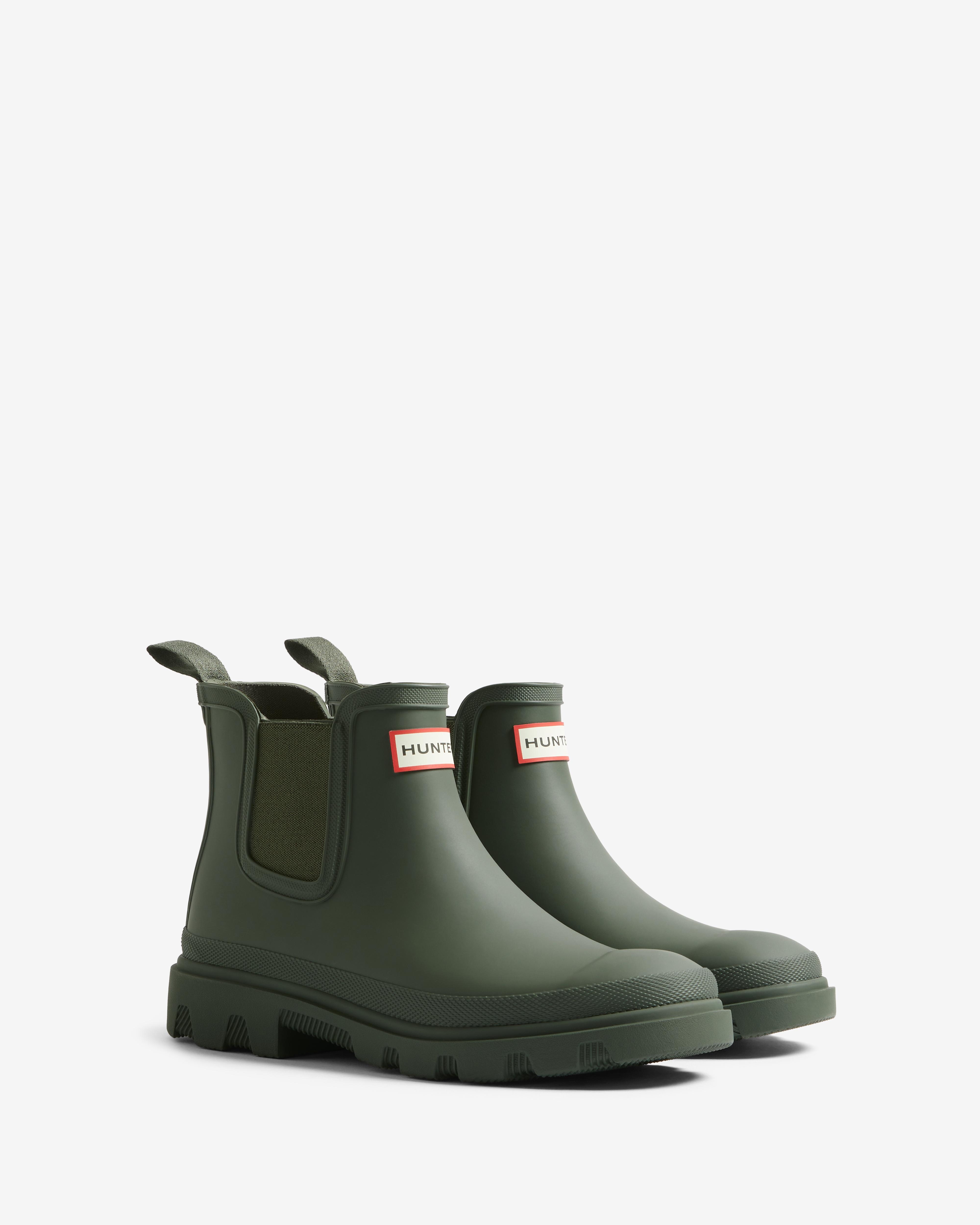 Botas de agua unisex botin donpor chelsea impermeables - Hunter - Verde Oliva Verde Oliva-3