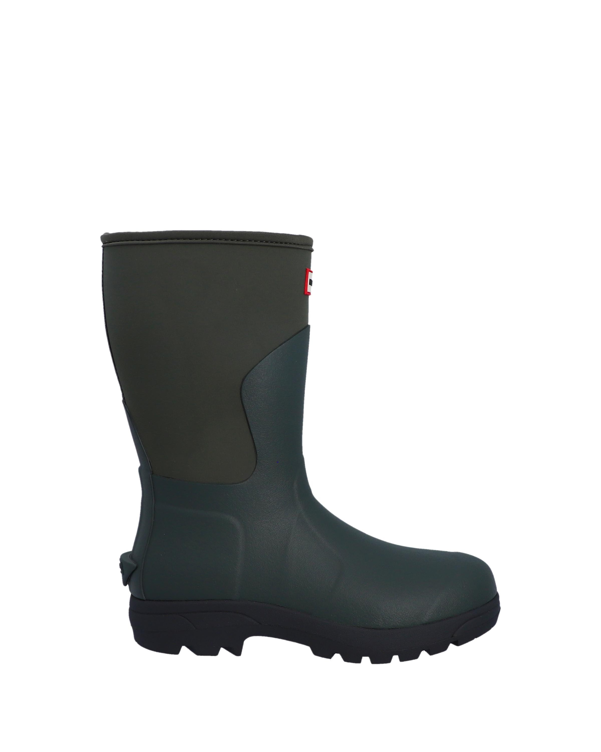 Hunter - Botas de agua unisex balmoral neoprene short caña media lisas con color a contraste.