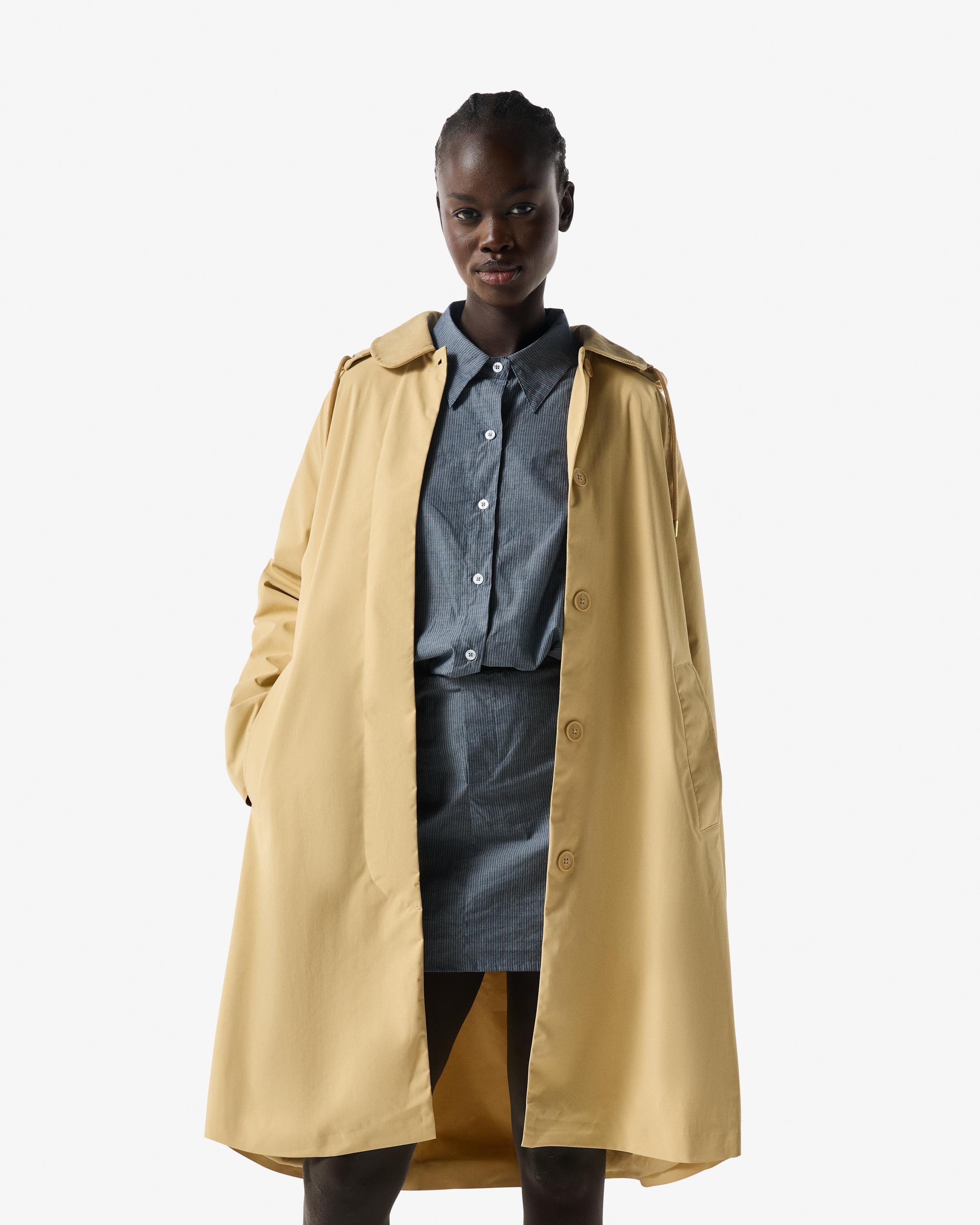 Hunter - Parka de mujer Original Rain con capucha desmontable.