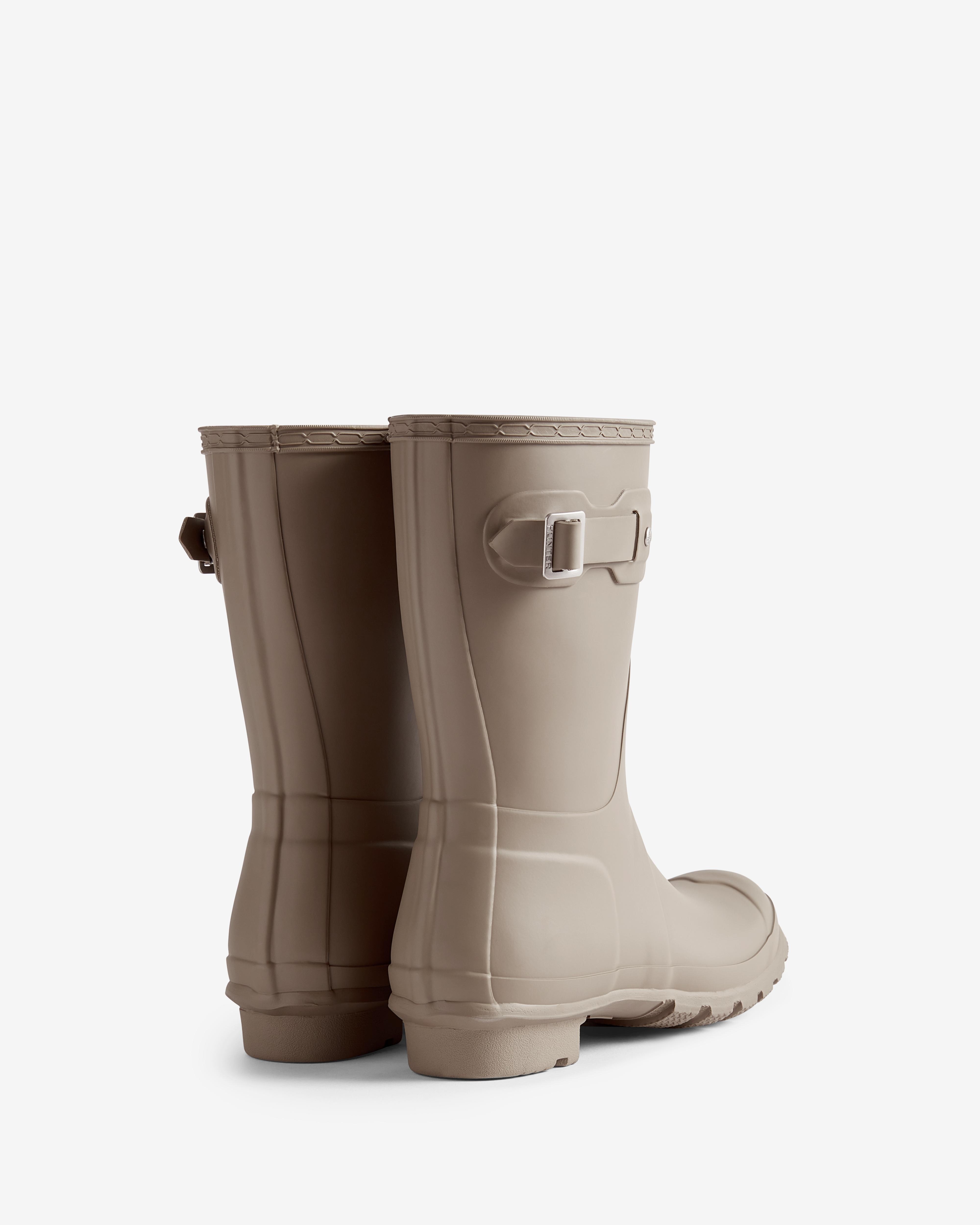 Botas de agua de mujer original short cortas y con hebilla ajustable - Hunter - Gris oscuro Gris oscuro-2