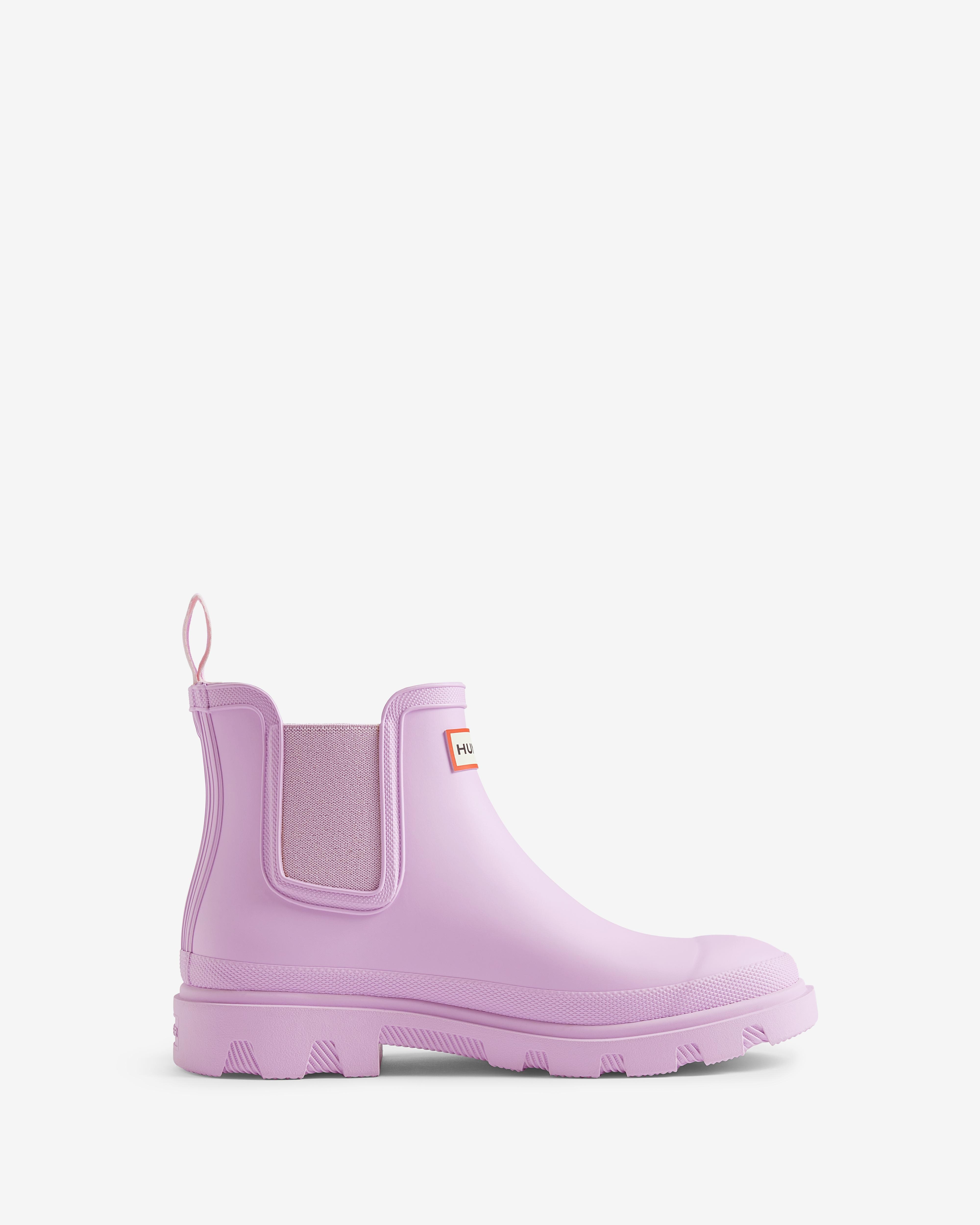 Hunter - Botines de agua unisex Downpour Chelsea caña media lisos con suela track.