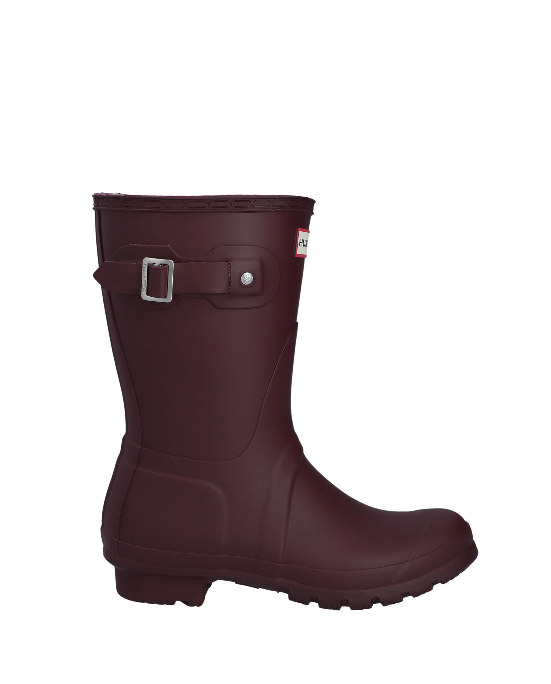 Imagen 0 de Botas de agua de mujer original short cortas y con hebilla ajustable Burdeos