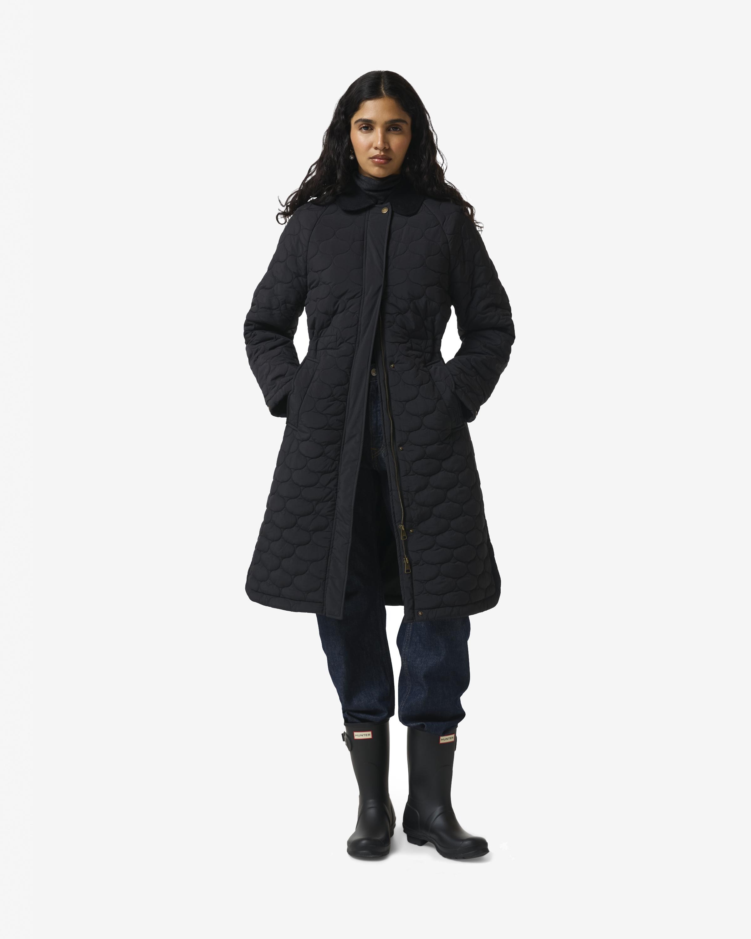 Abrigo de mujer impermeable - Hunter - Negro Negro-1