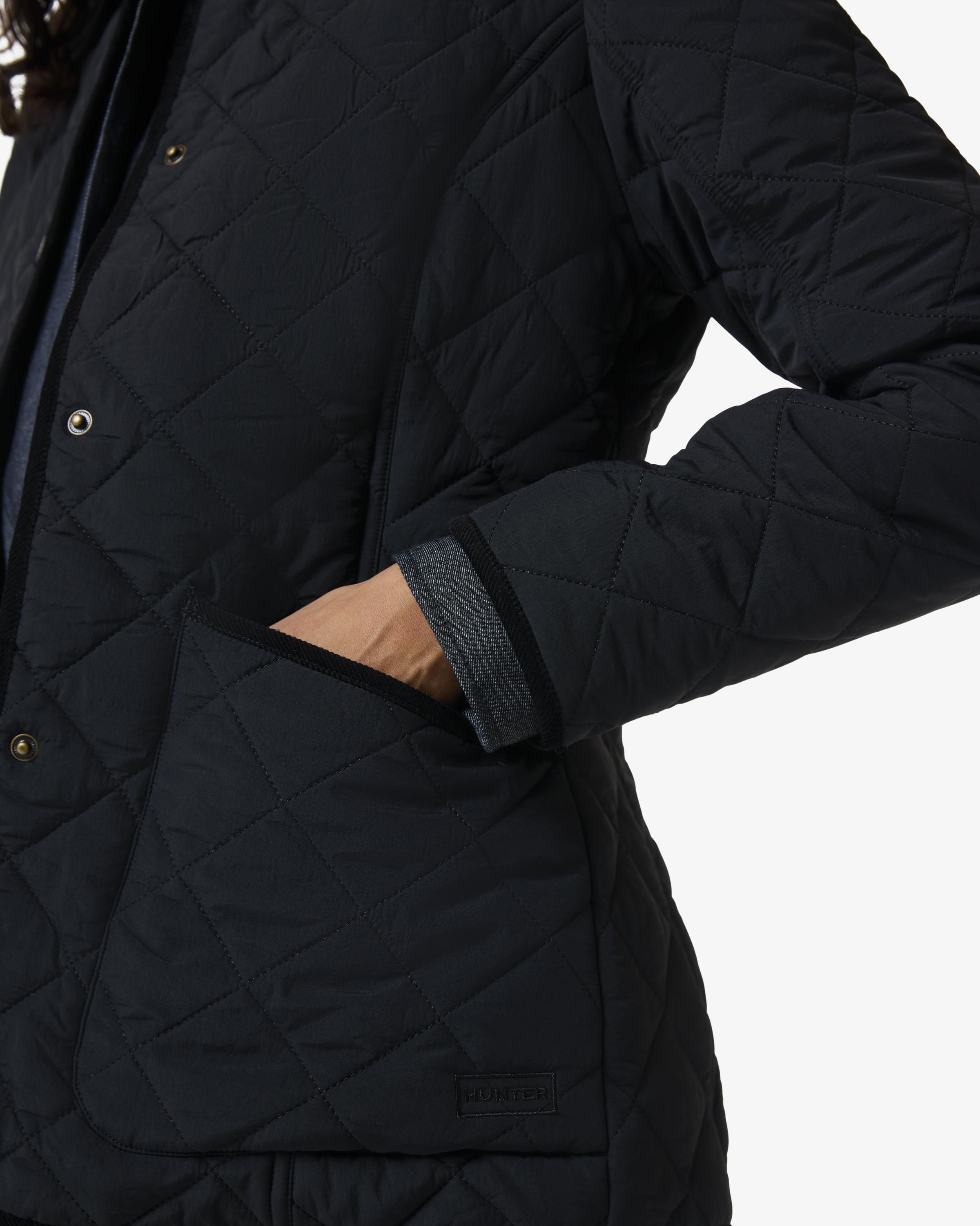 Chaqueta de mujer de nylon - Hunter - Negro Negro-3