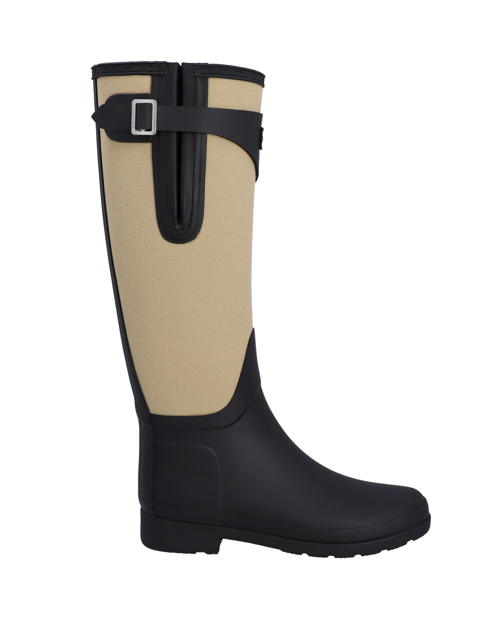 Imagen 0 de Botas de agua de mujer refined tall canvas altas e impermeables Negro