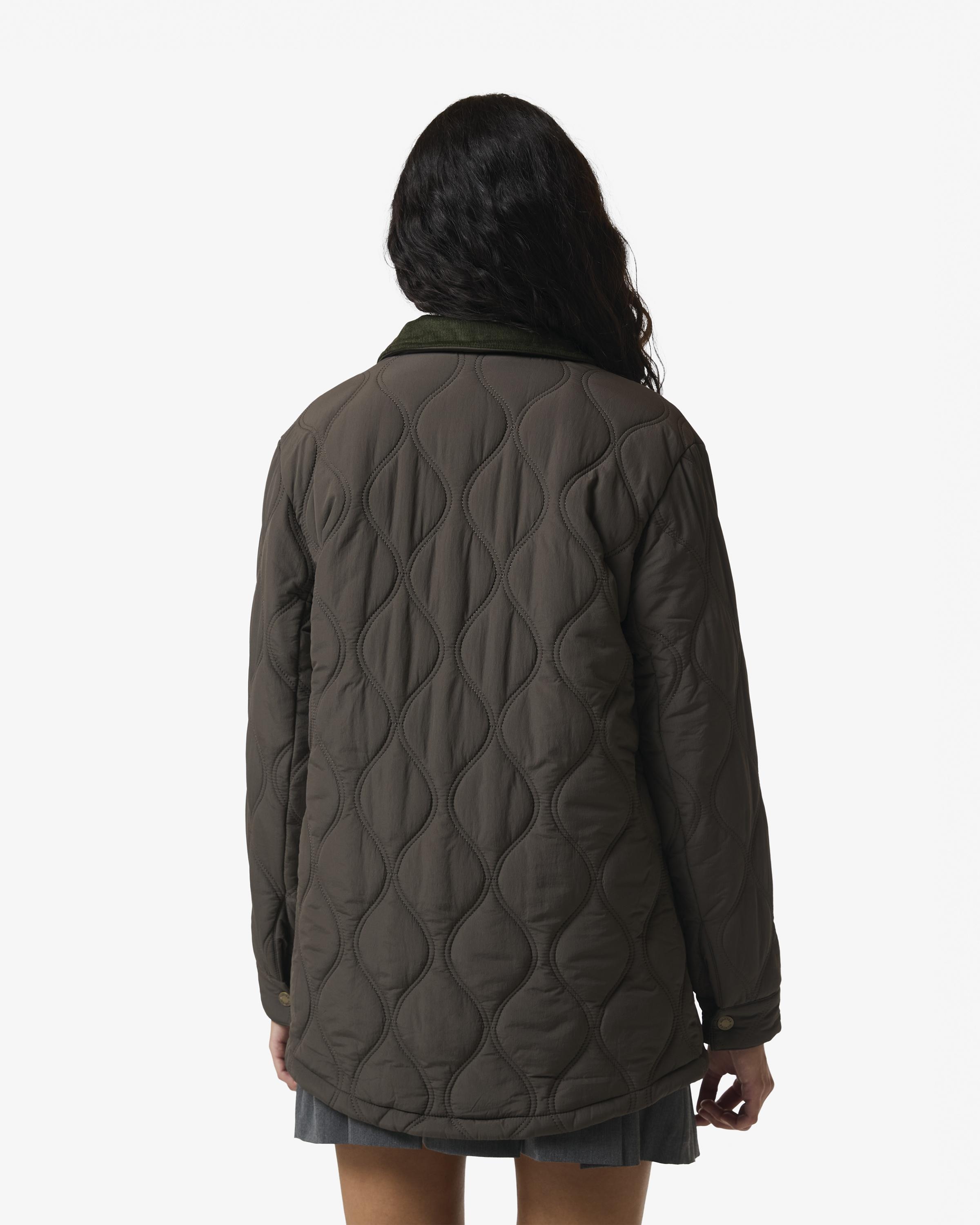 Chaqueta de mujer de algodón - Hunter - Marrón chocolate Marrón chocolate-3