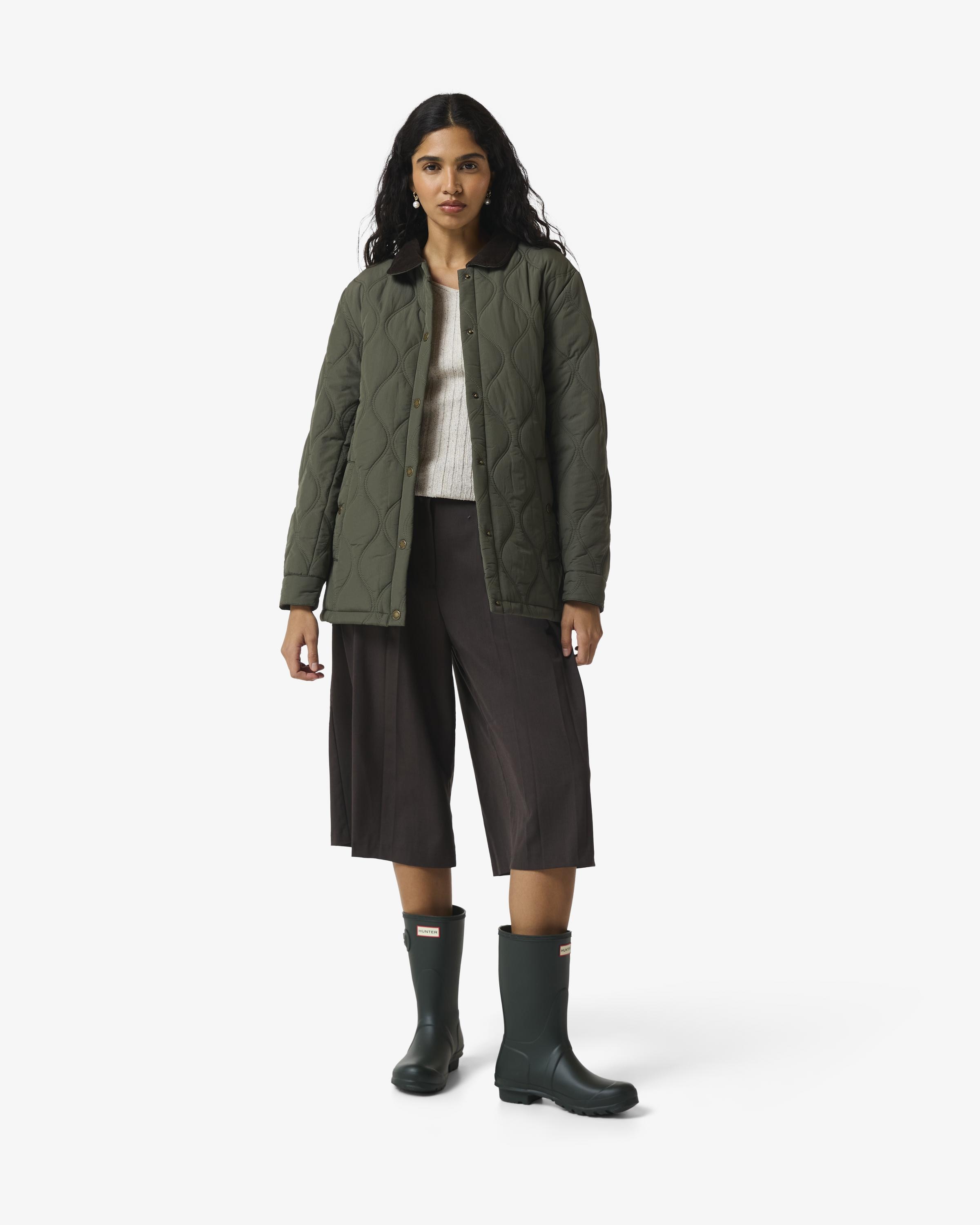Chaqueta de mujer de algodón - Hunter - Verde Verde-1