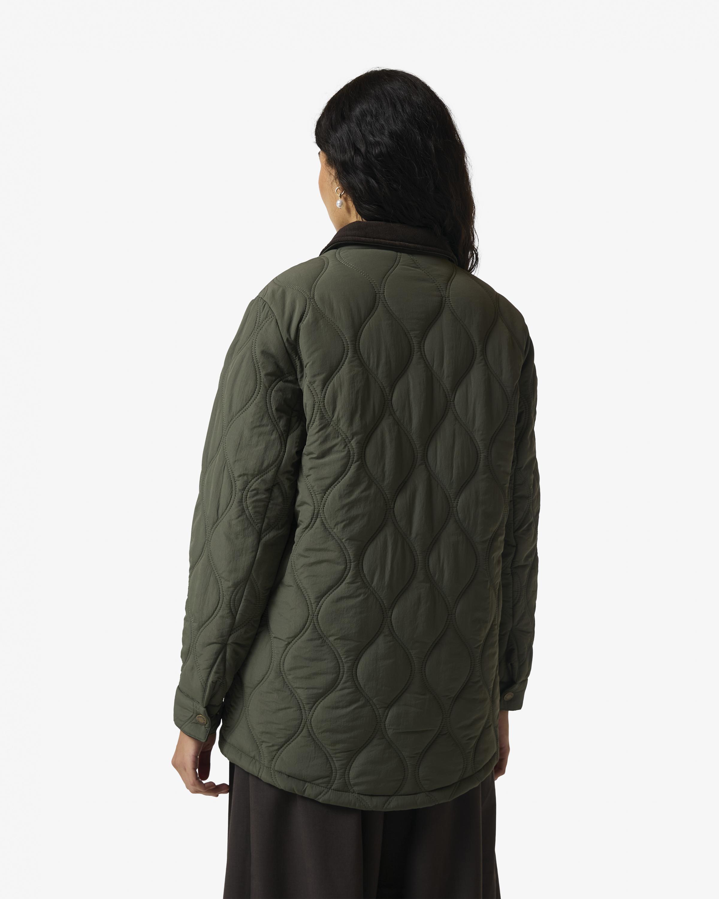 Chaqueta de mujer de algodón - Hunter - Verde Verde-3