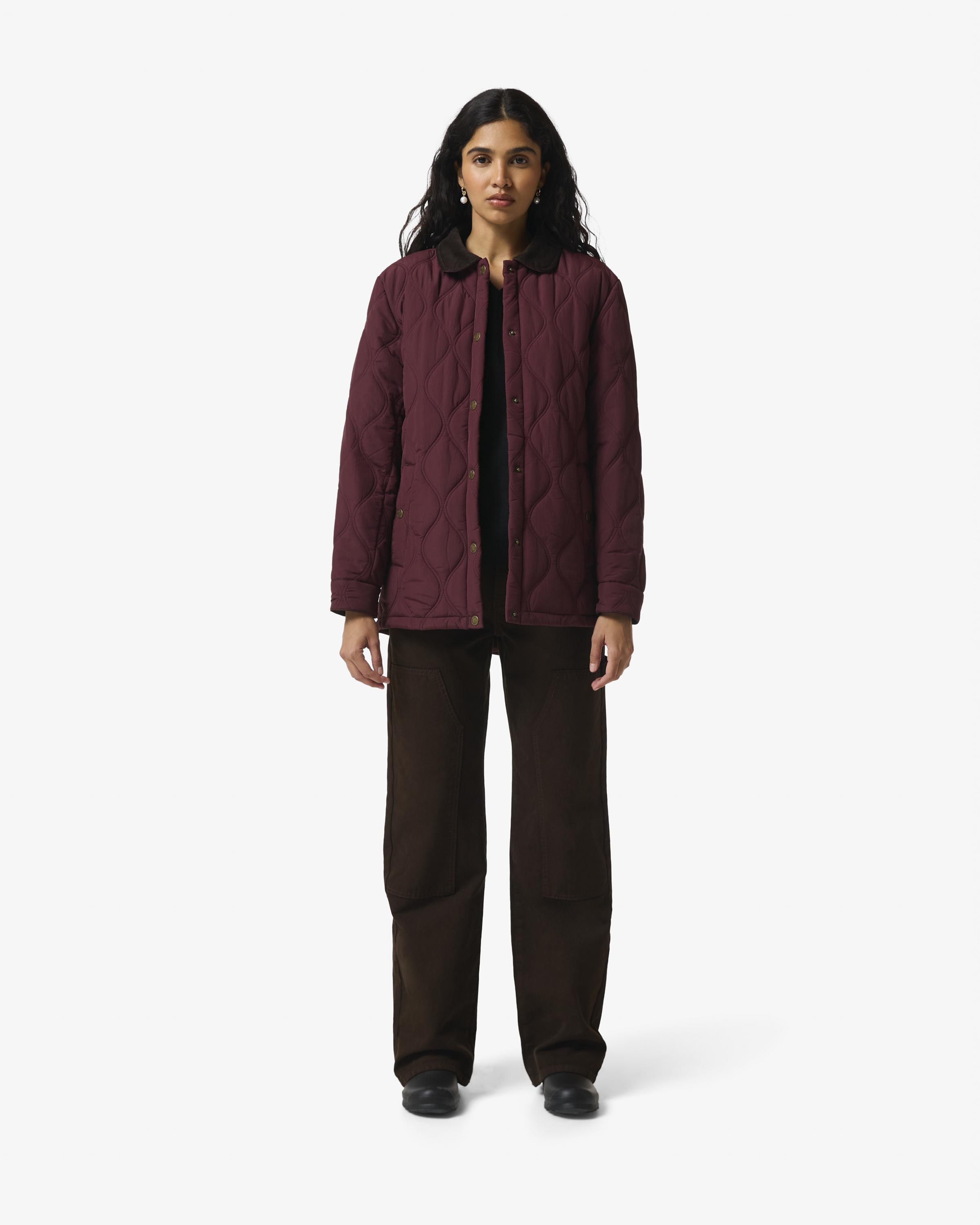 Chaqueta de mujer de algodón - Hunter - Vino Vino-1