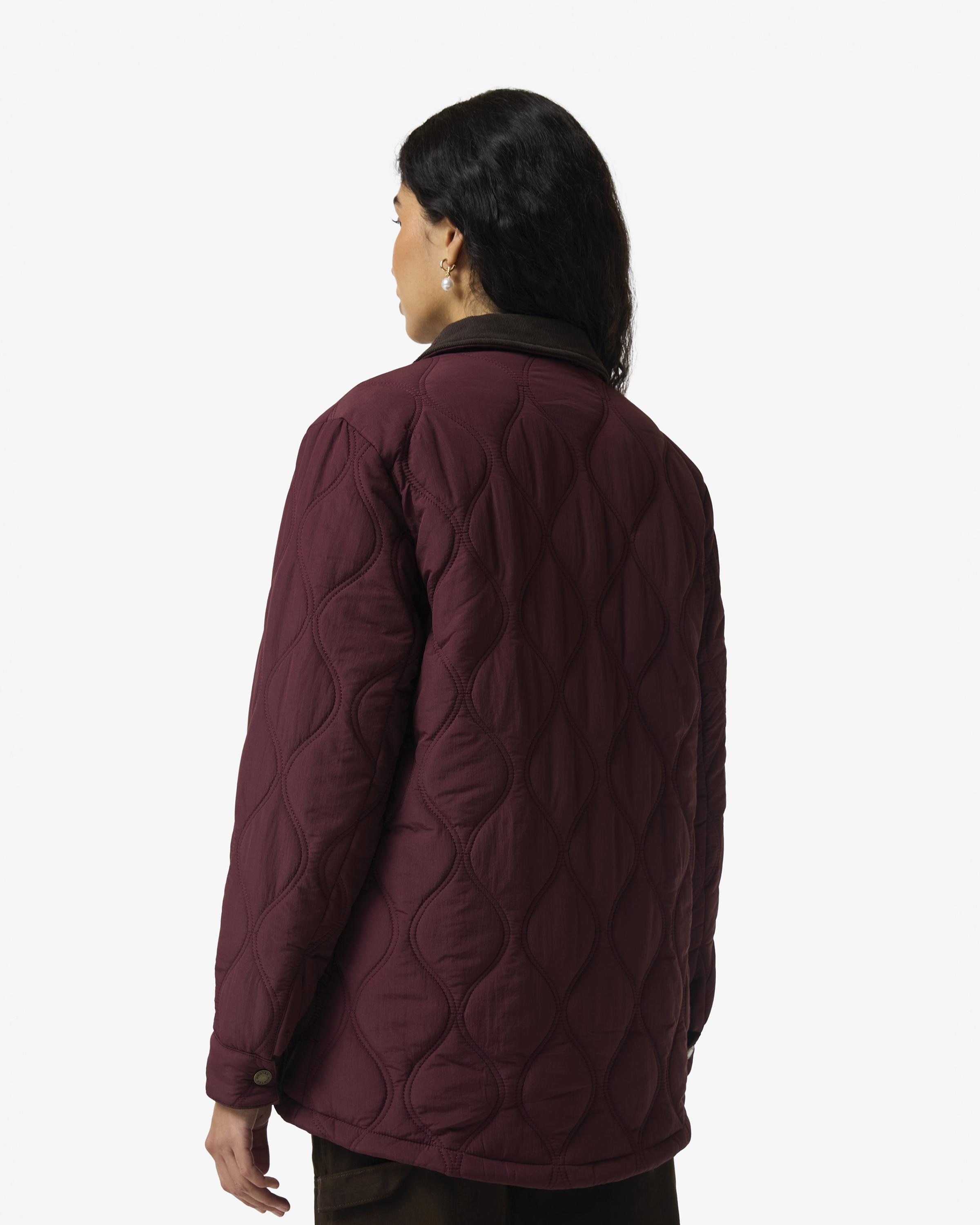 Chaqueta de mujer de algodón - Hunter - Vino Vino-3