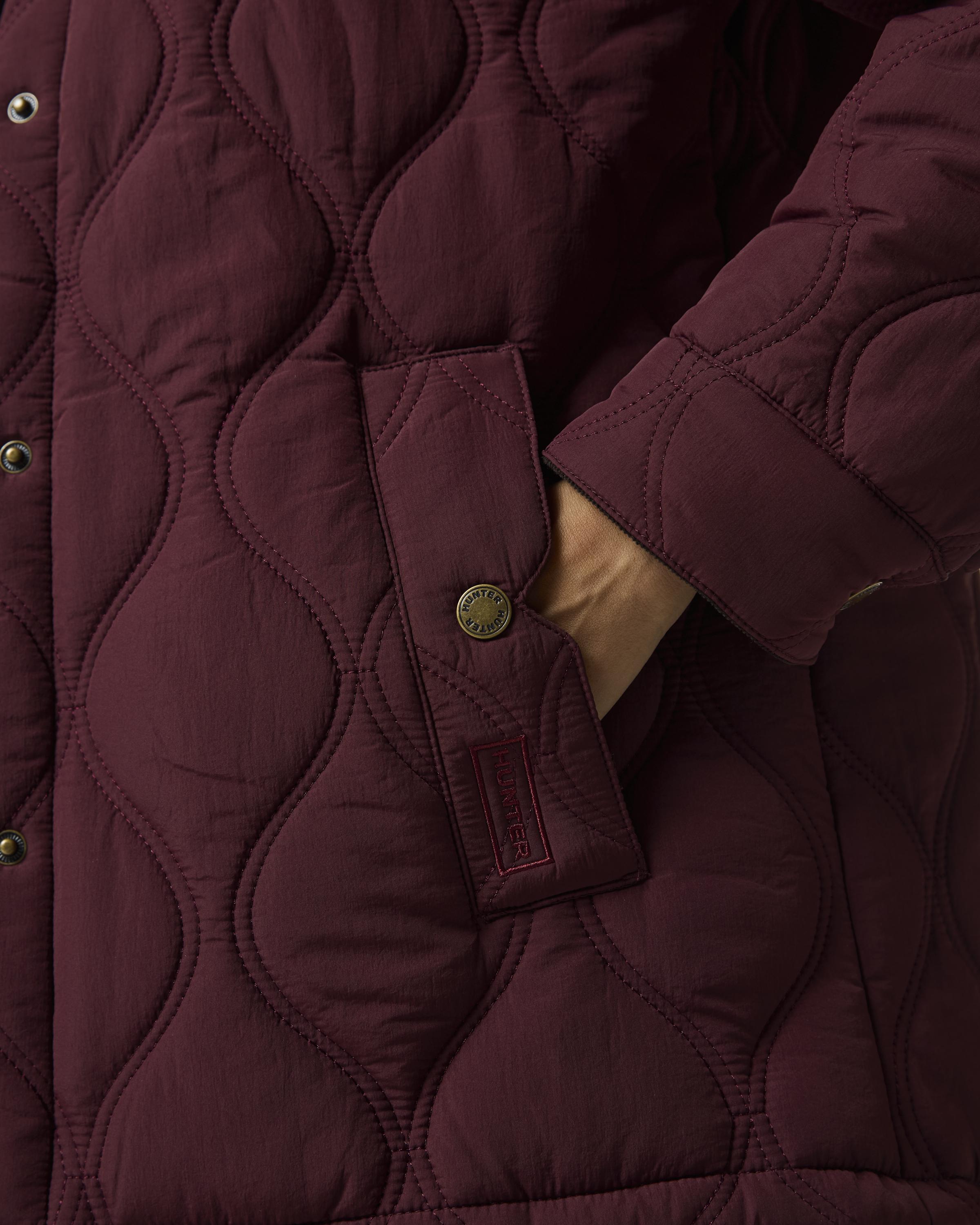 Chaqueta de mujer de algodón - Hunter - Vino Vino-4