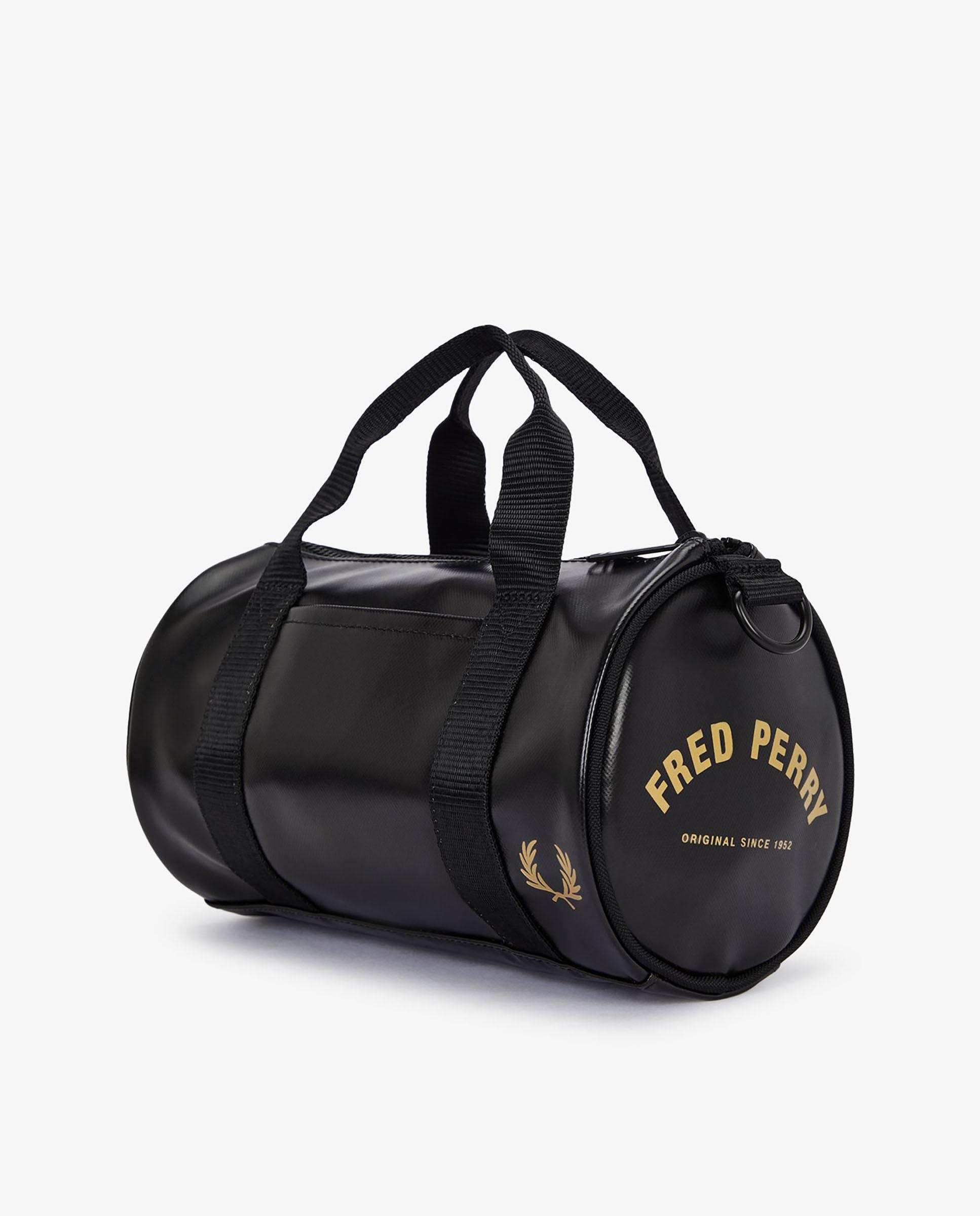 Imagen 5 de Bandolera deportiva de hombre pequeña con cremallera - Fred Perry - Negro Negro