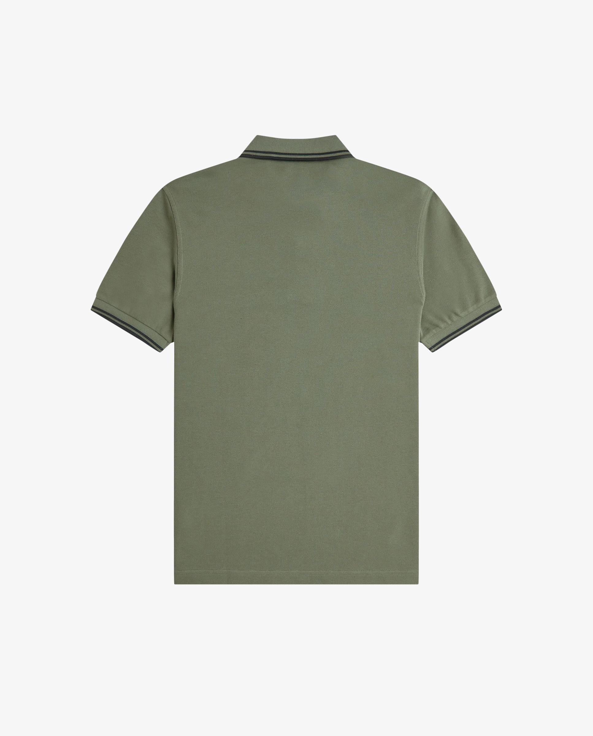 Polo de hombre de piqué de algodón manga corta - Fred Perry - Kaki Kaki-6