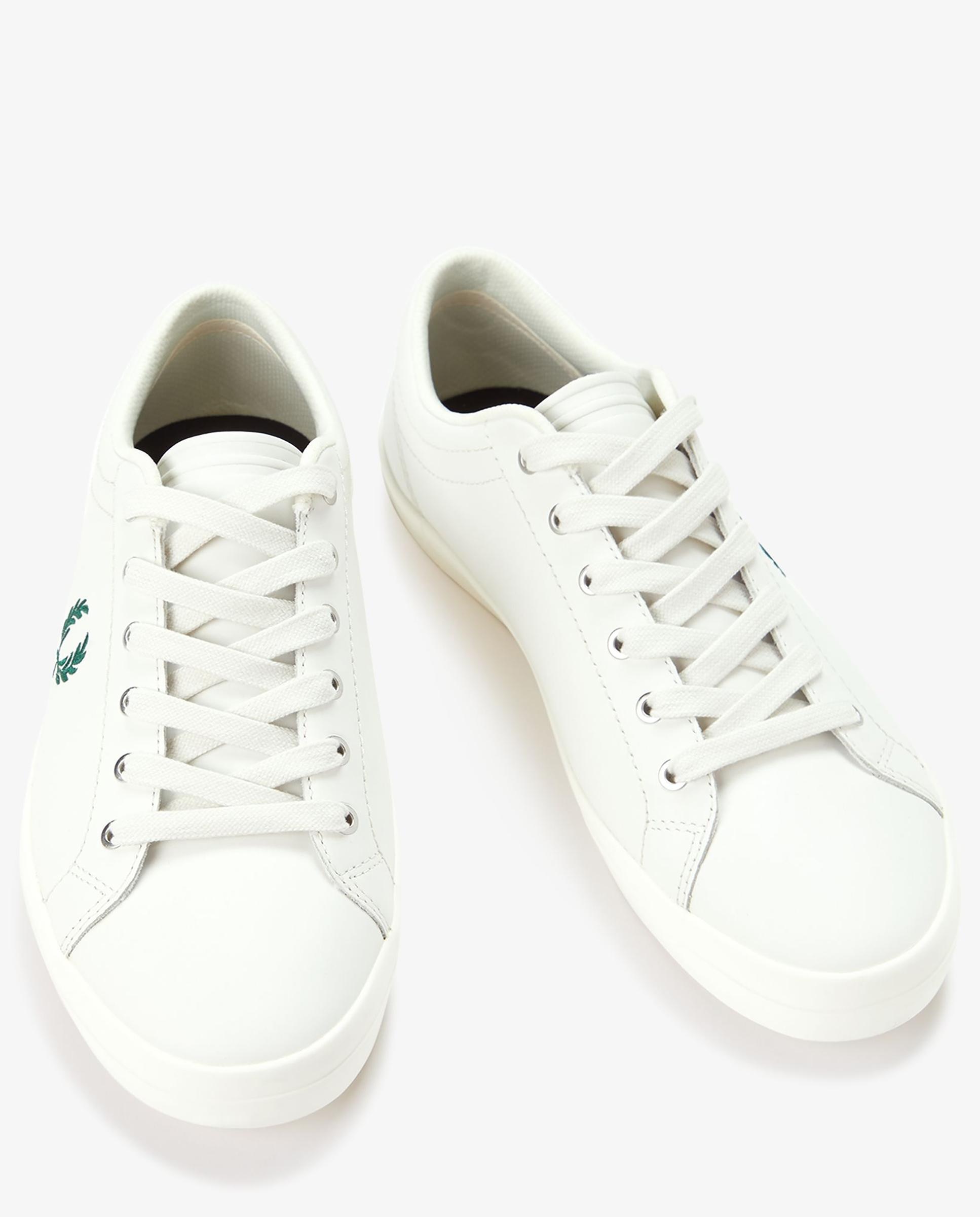 Deportivas hombre baseline de piel - Fred Perry - Blanco Blanco-2