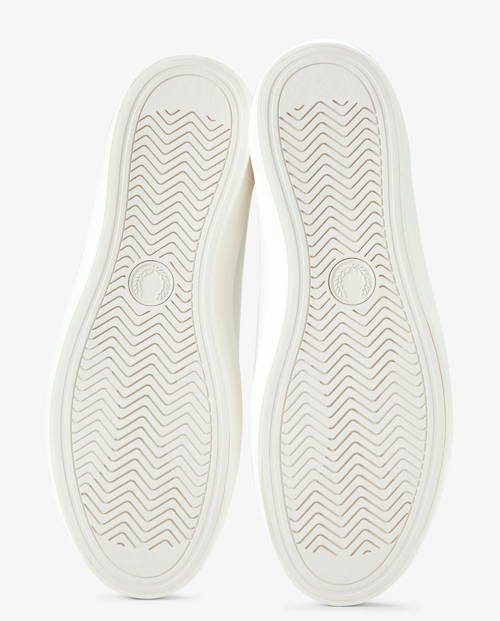 Deportivas hombre baseline de piel - Fred Perry - Blanco Blanco-4