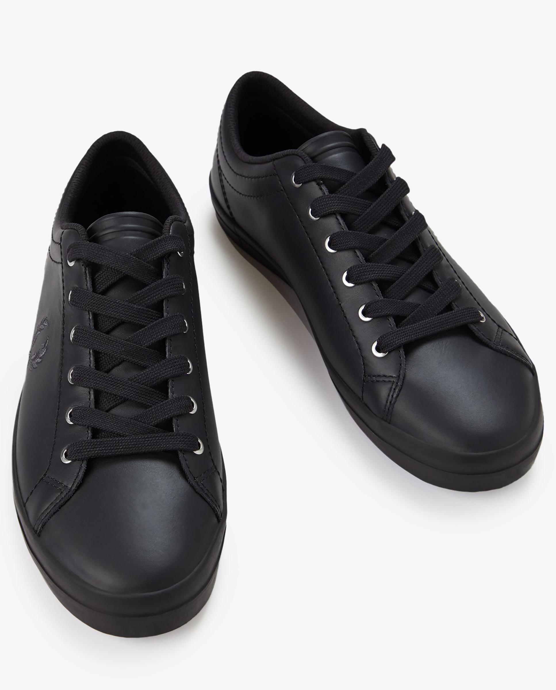 Zapatilla hombre baseline leather - Fred Perry - Negro Negro-2