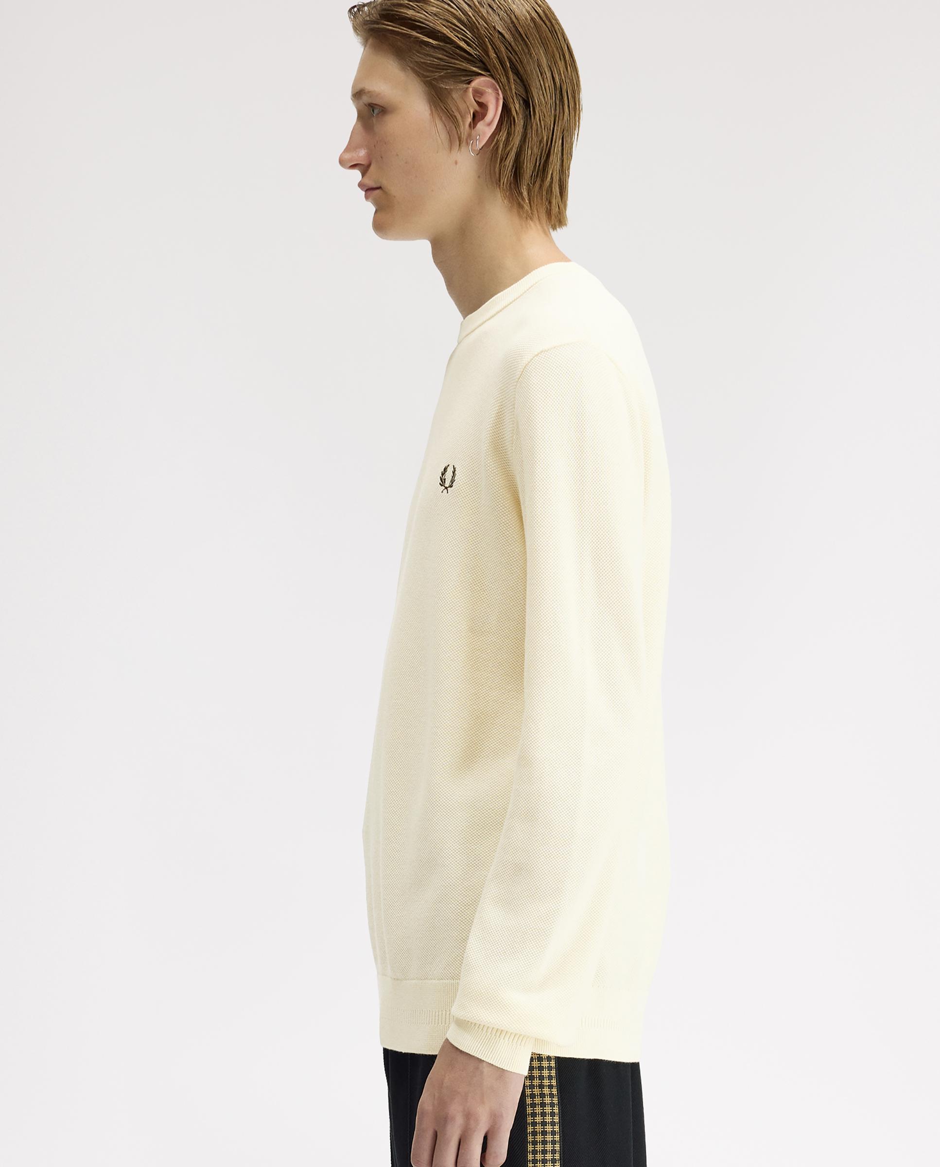 Imagen 2 de Jersey de hombre liso con cuello redondo - Fred Perry - Crudo Crudo