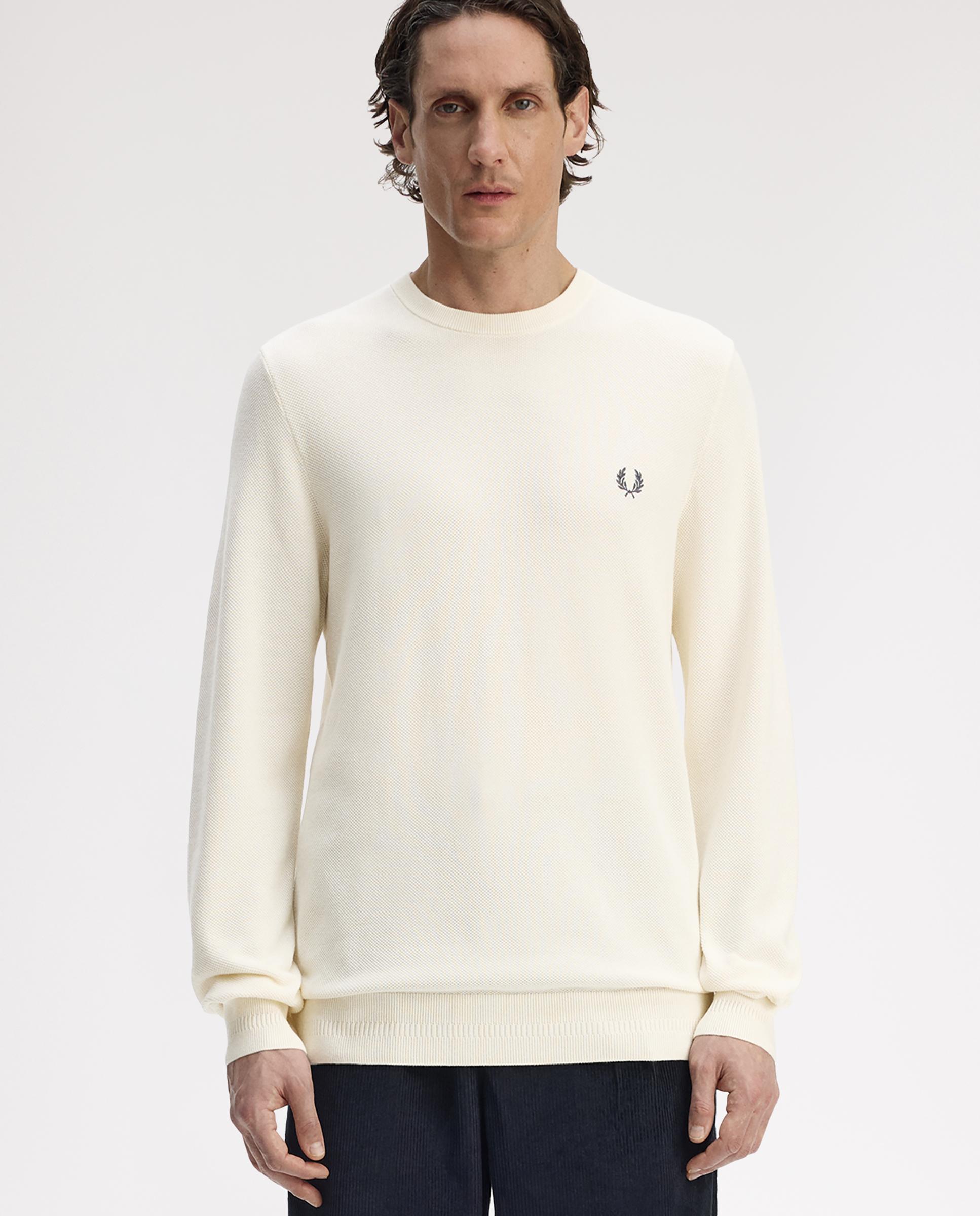 Imagen 3 de Jersey de hombre liso con cuello redondo - Fred Perry - Crudo Crudo