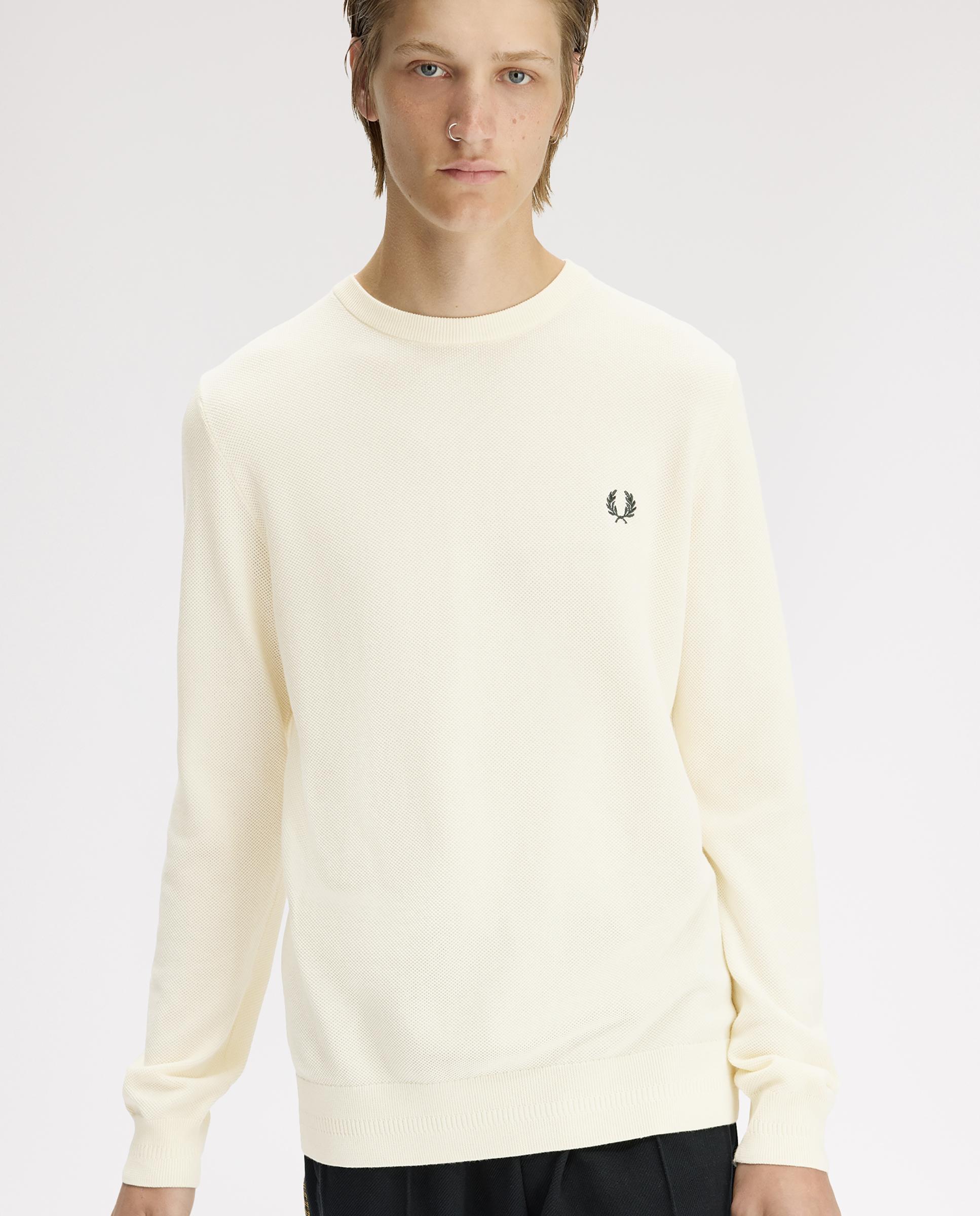 Imagen 5 de Jersey de hombre liso con cuello redondo - Fred Perry - Crudo Crudo