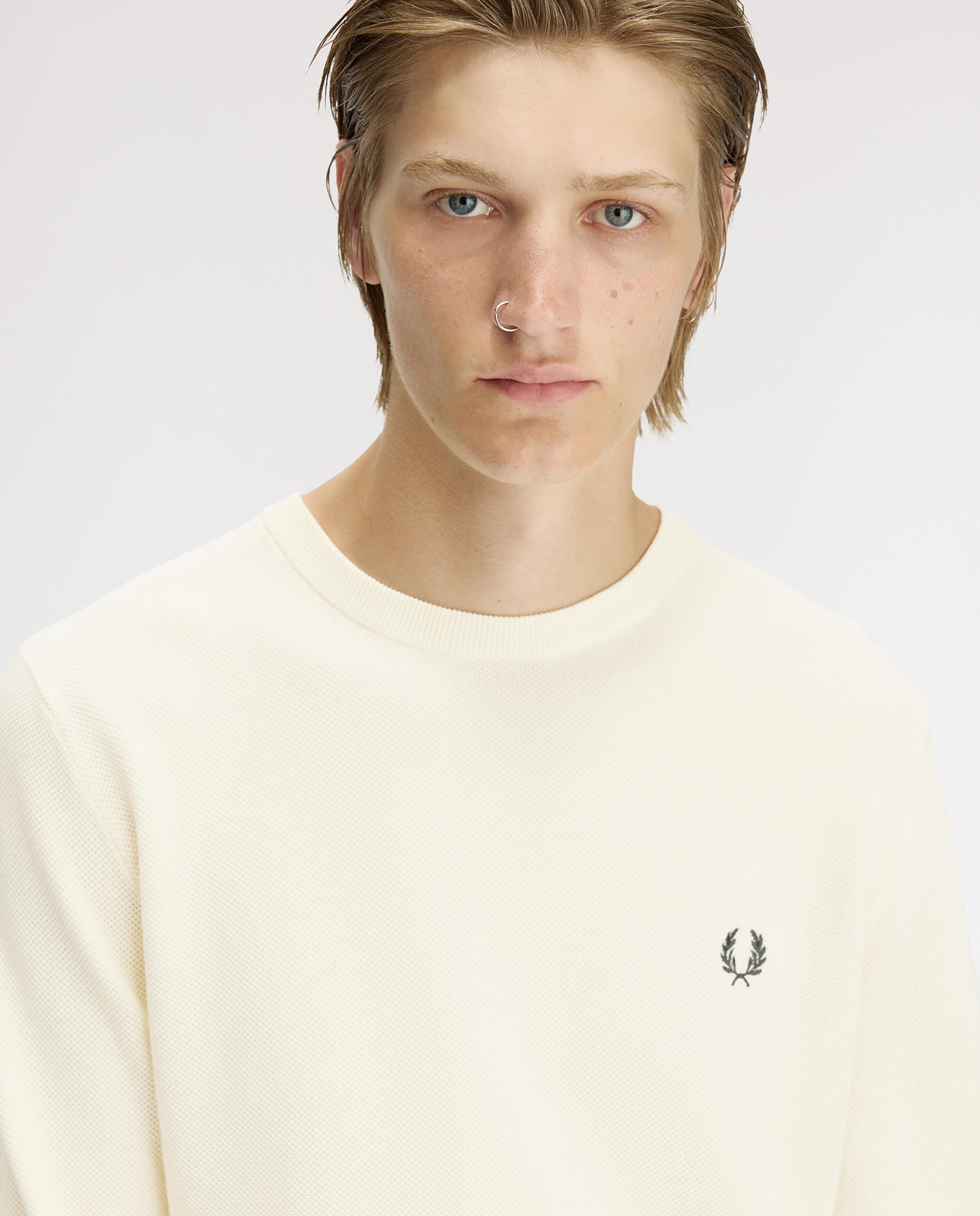 Imagen 6 de Jersey de hombre liso con cuello redondo - Fred Perry - Crudo Crudo