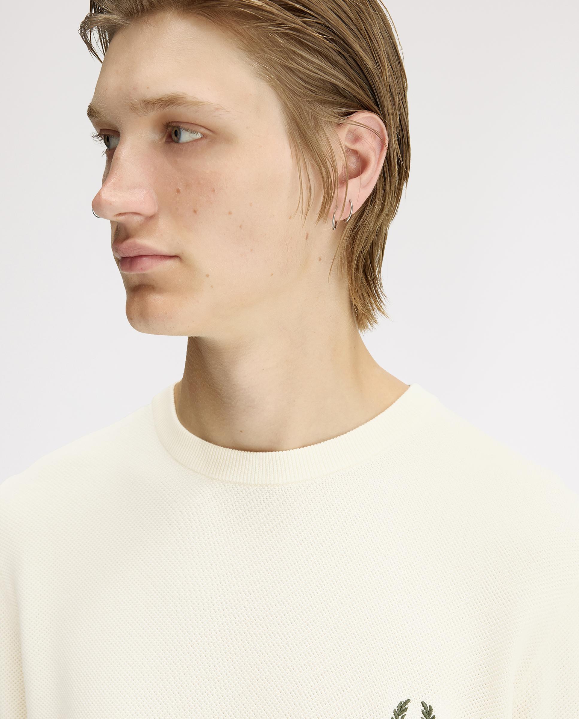 Imagen 7 de Jersey de hombre liso con cuello redondo - Fred Perry - Crudo Crudo