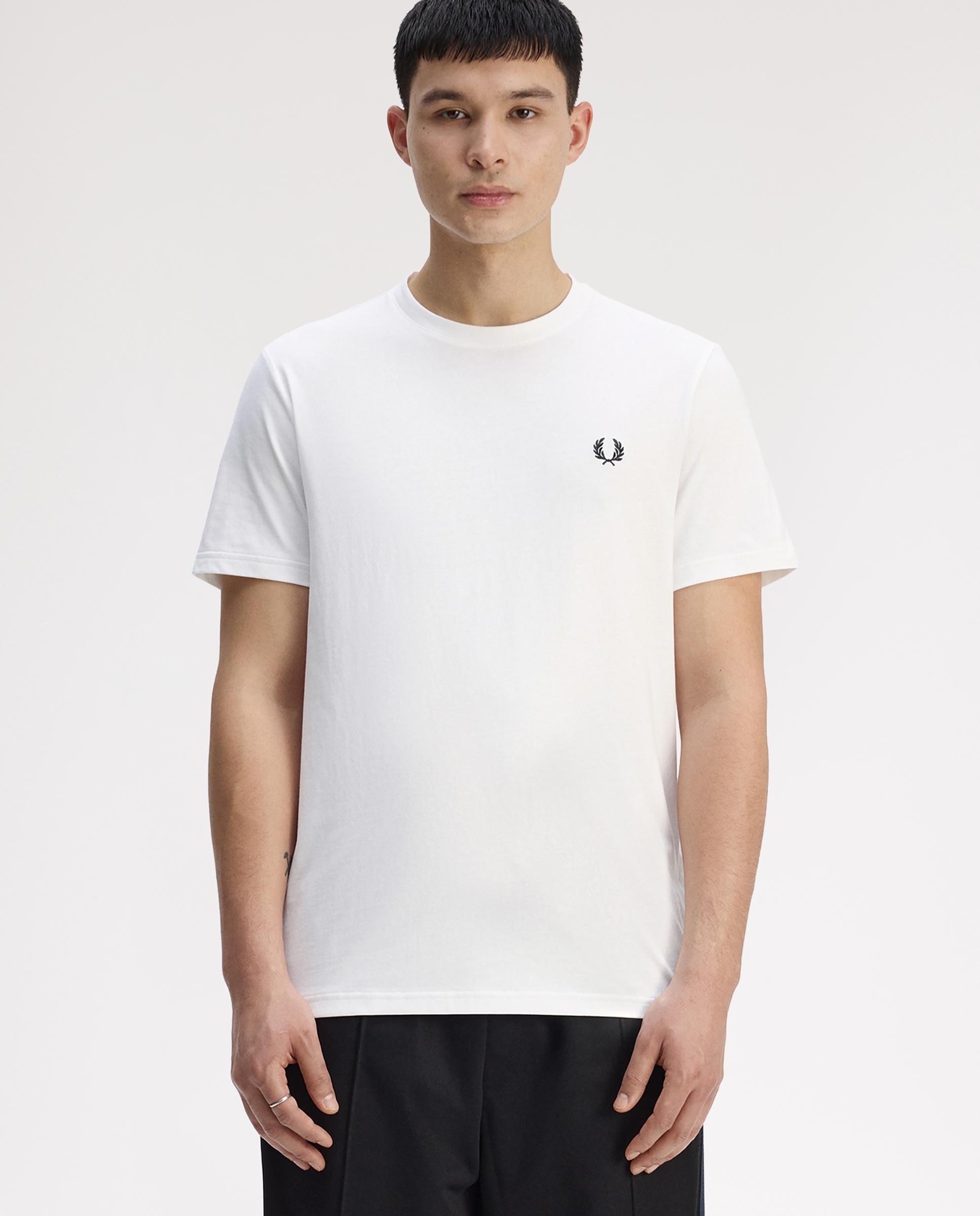 Fred Perry - Camiseta de hombre de manga corta con diseño de pelota firmada.