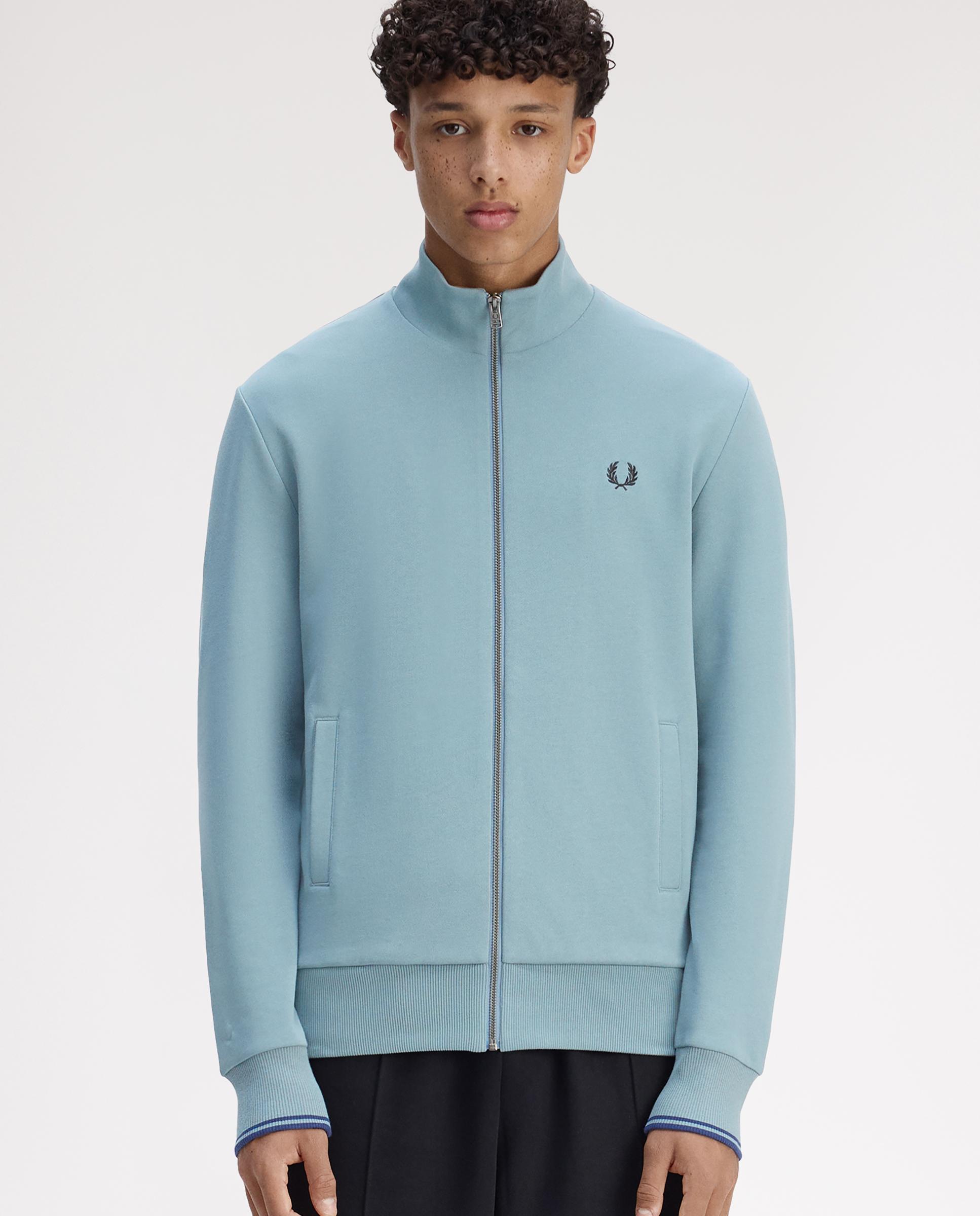 Fred Perry - Sudadera de hombre de algodón con cremallera.