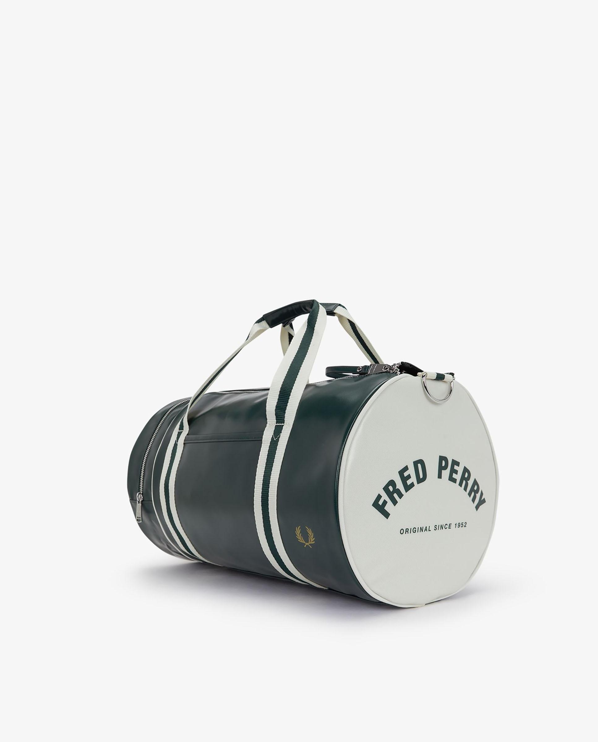 Bandolera de hombre clásica tipo barril con contrastes - Fred Perry - Verde oscuro Verde oscuro-6