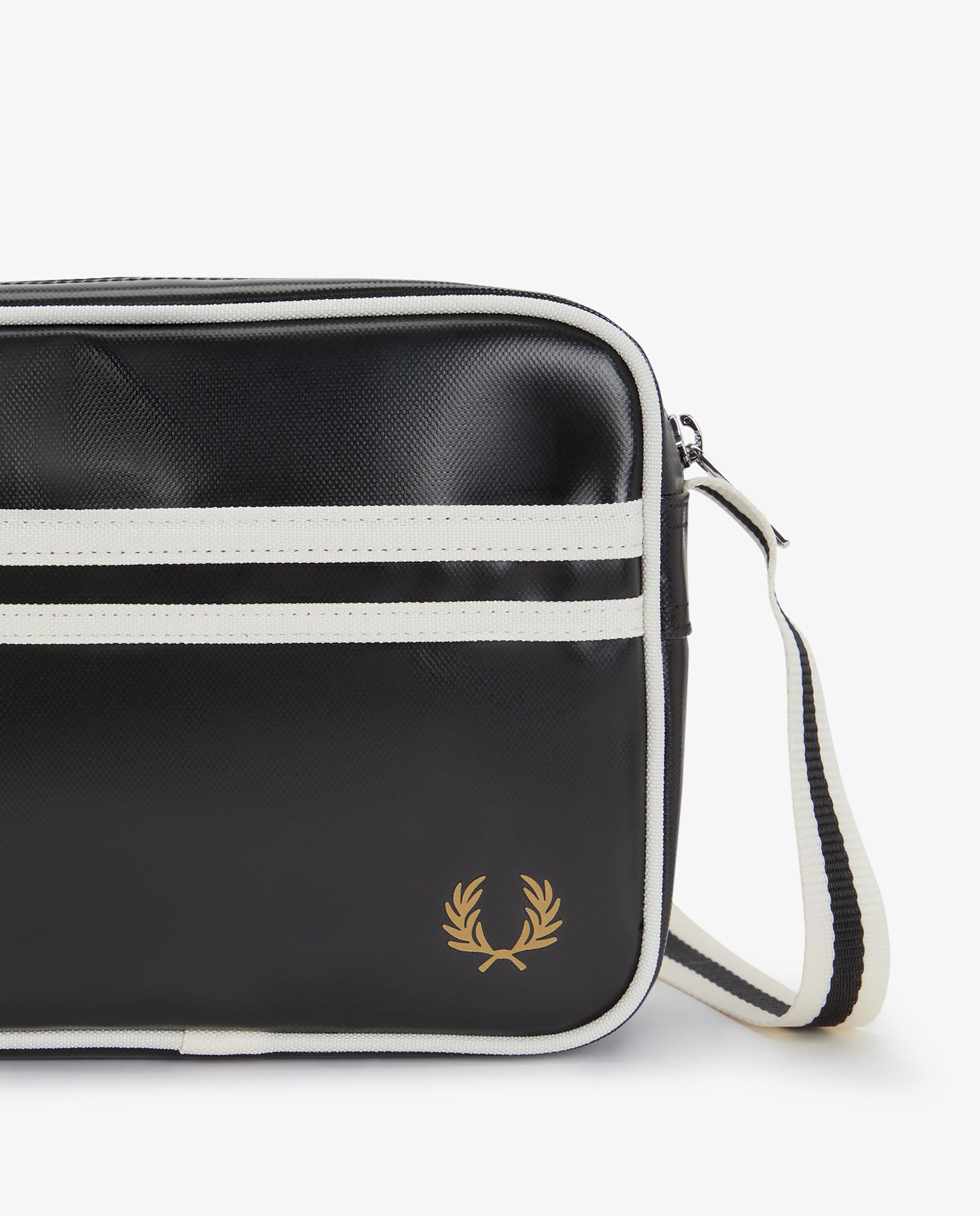 Imagen 7 de Bandolera de hombre pequeña con dos franjas - Fred Perry - Negro Negro