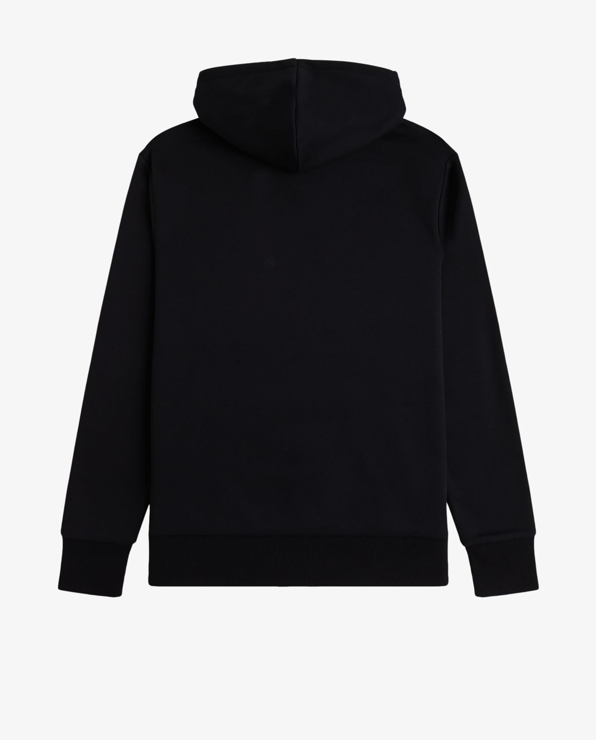 Sudadera de hombre con capucha y logotipo encuadrado - Fred Perry - Negro Negro-5