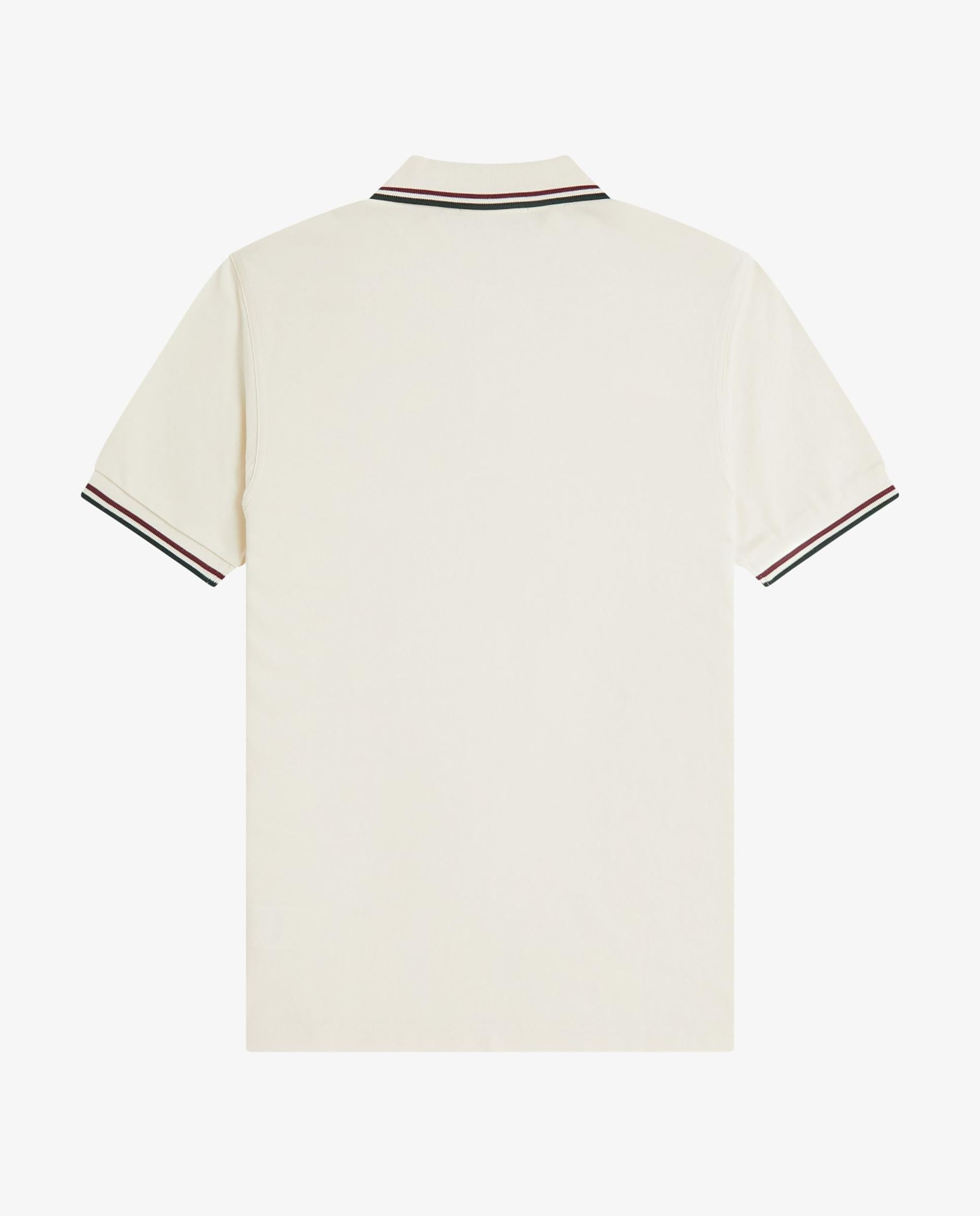 Polo de hombre de piqué de algodón manga corta - Fred Perry - Crudo Crudo-3