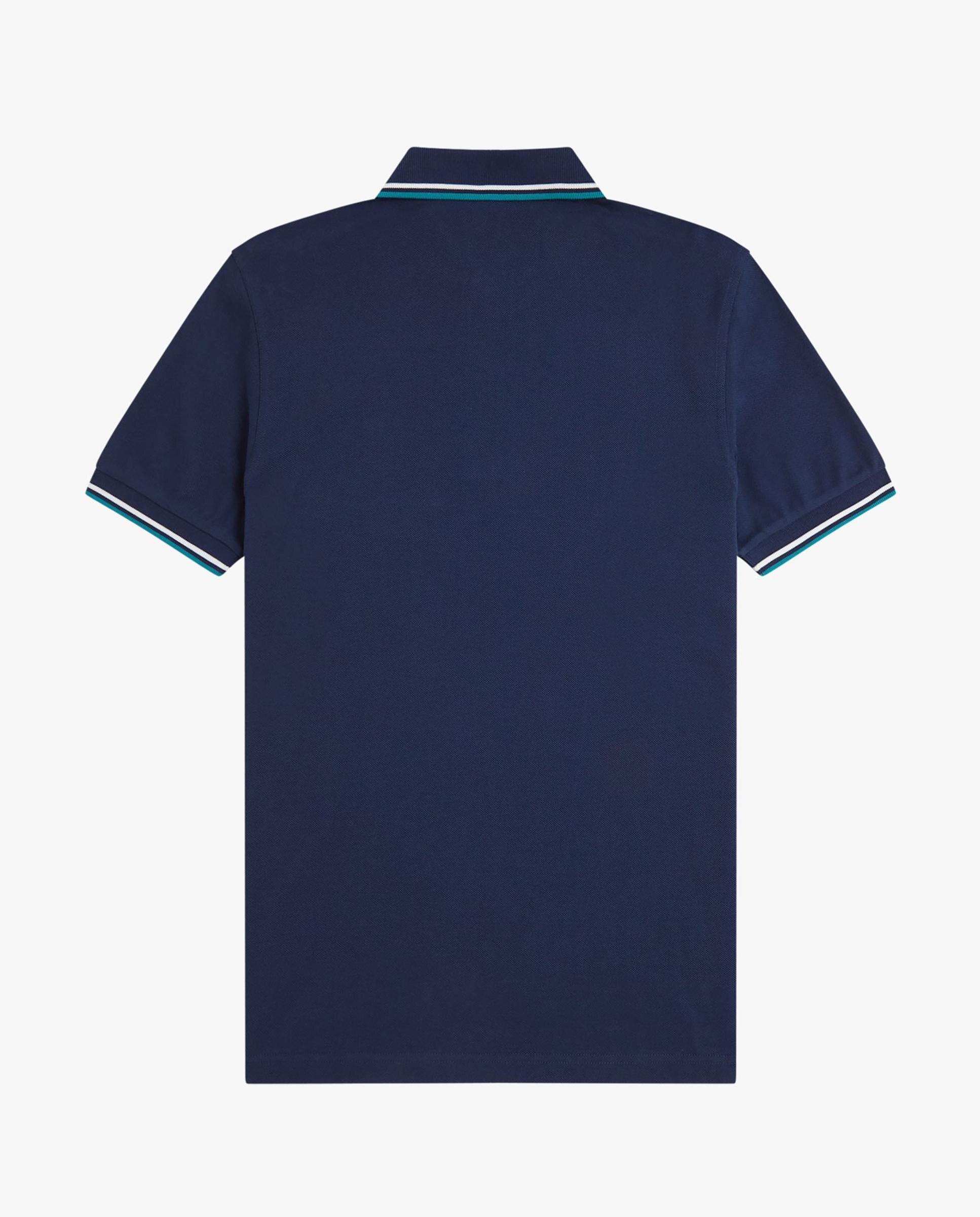 Polo de hombre de piqué de algodón manga corta - Fred Perry - Azul índigo Azul índigo-6