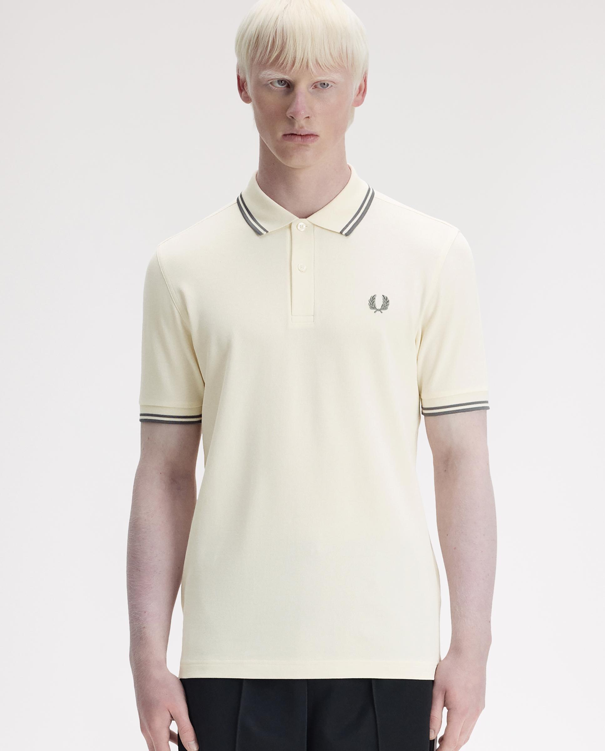 Polo de hombre de piqué de algodón manga corta - Fred Perry - Lino Lino-1