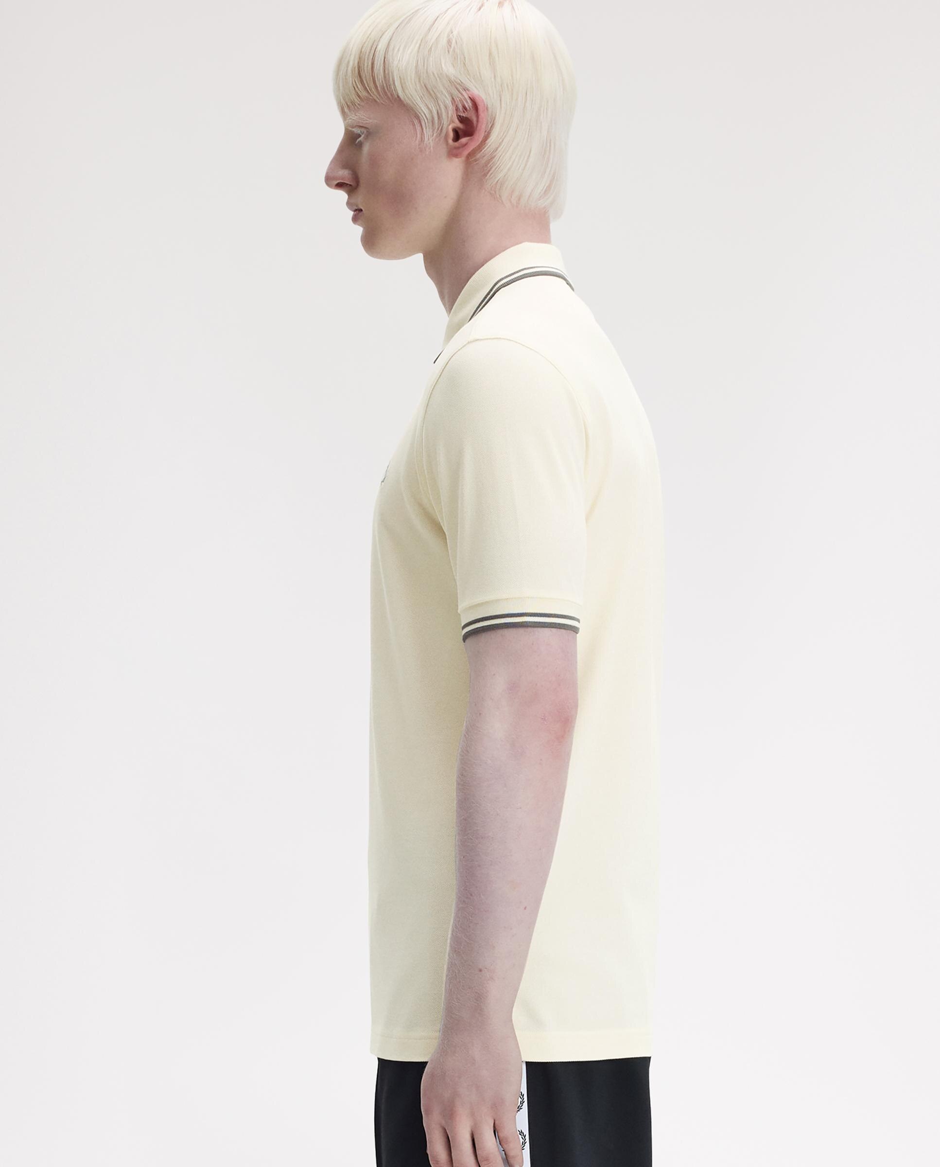 Polo de hombre de piqué de algodón manga corta - Fred Perry - Lino Lino-2