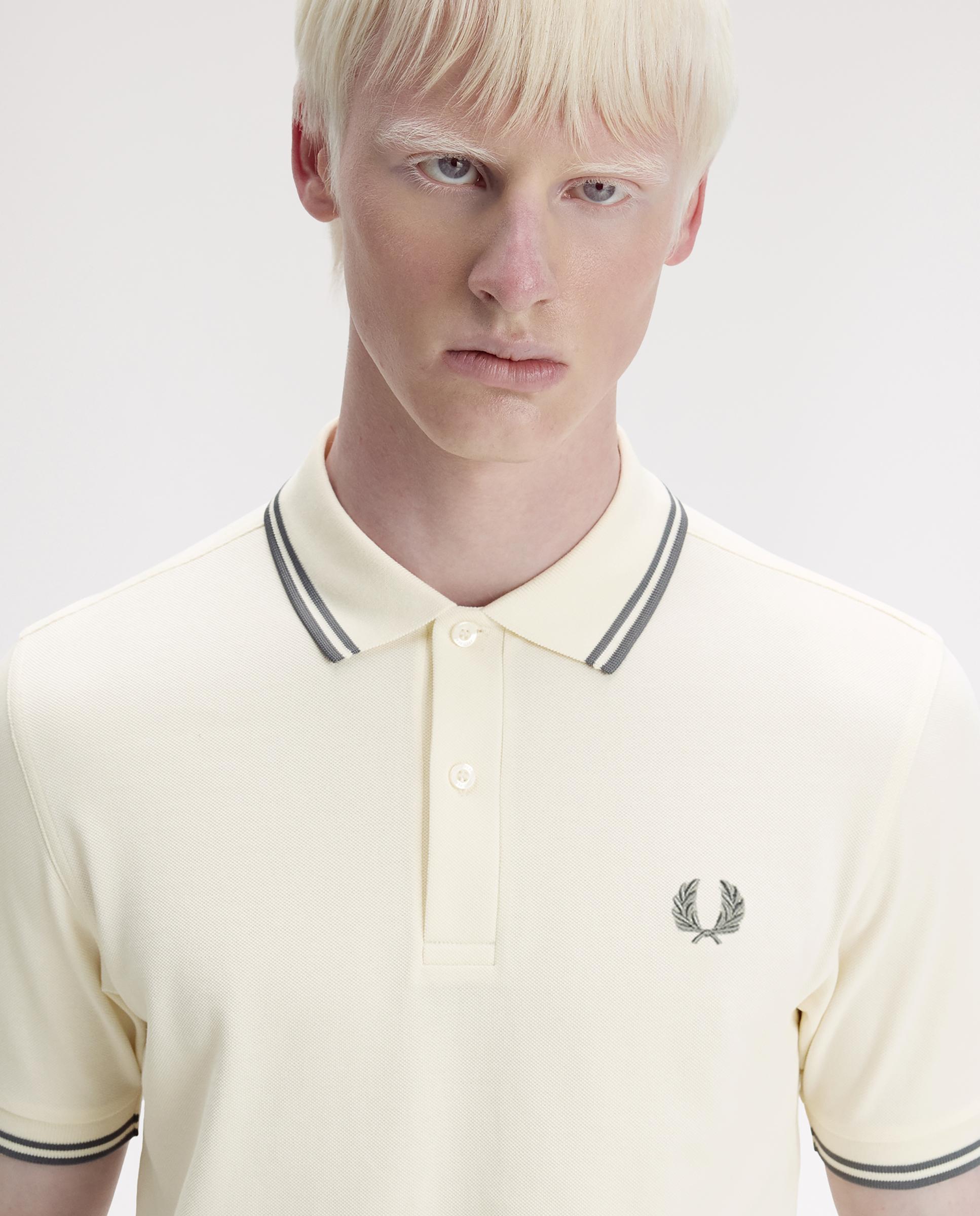 Polo de hombre de piqué de algodón manga corta - Fred Perry - Lino Lino-4