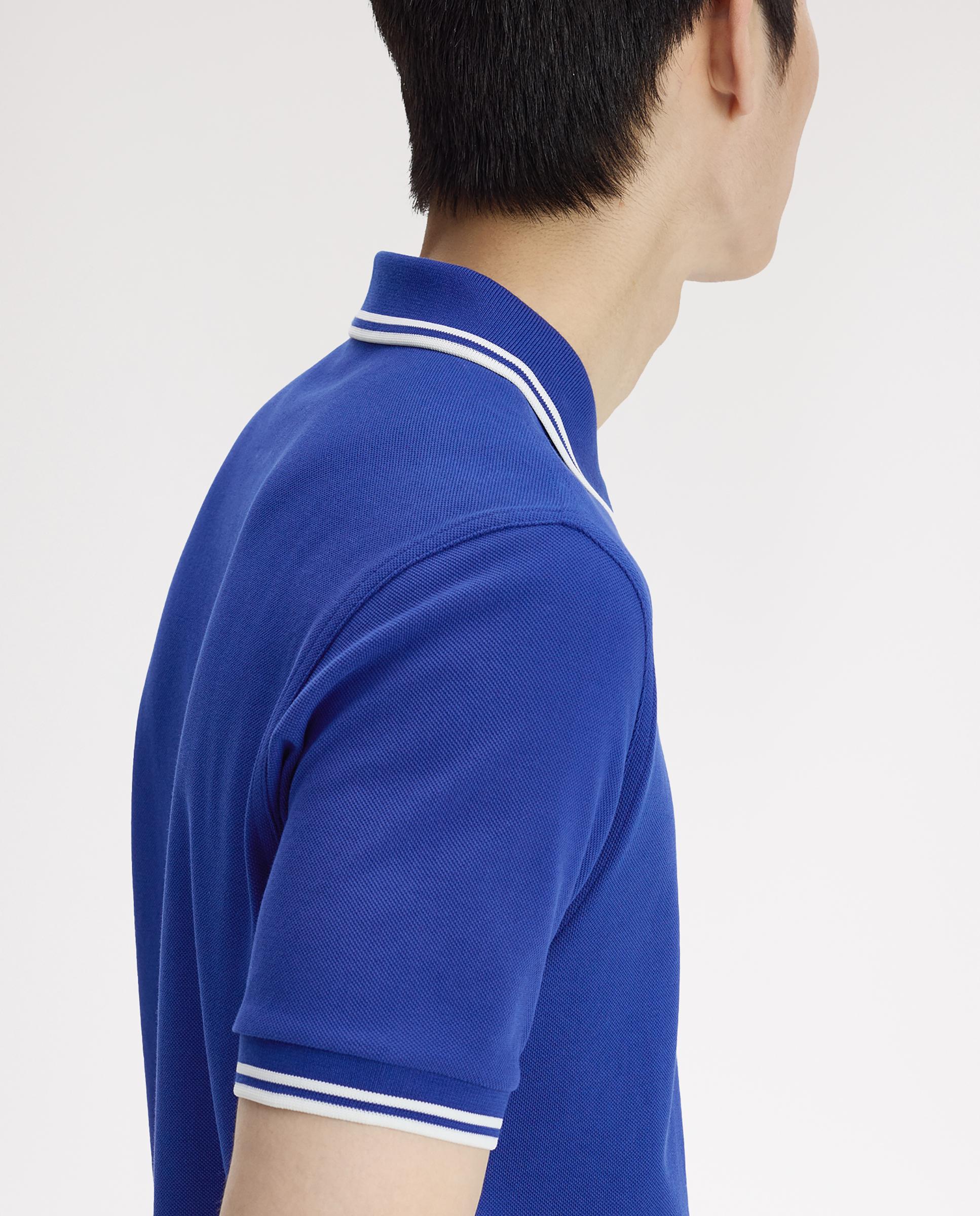 Polo de hombre de piqué de algodón manga corta - Fred Perry - Azulón Azulón-5