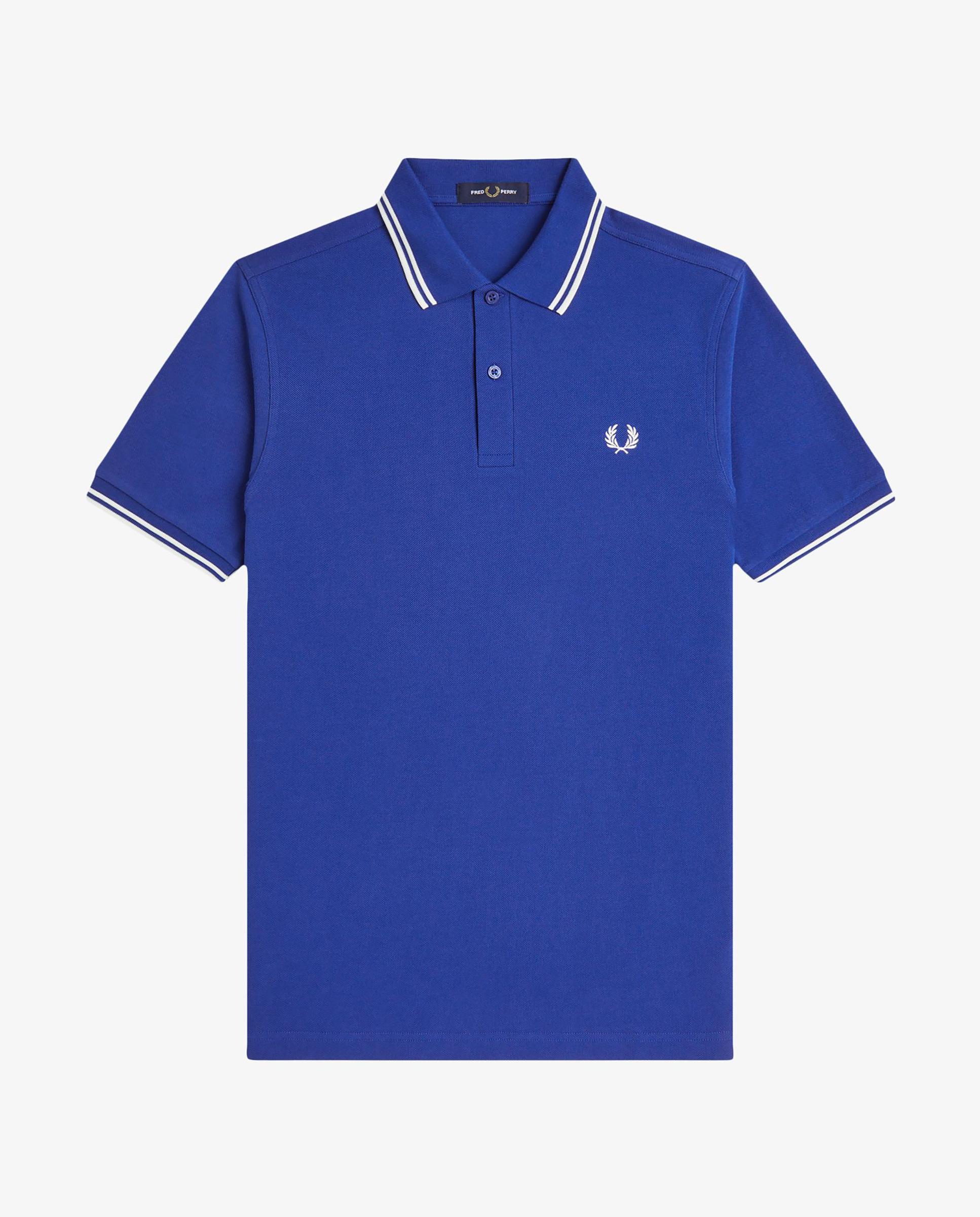 Polo de hombre de piqué de algodón manga corta - Fred Perry - Azulón Azulón-7