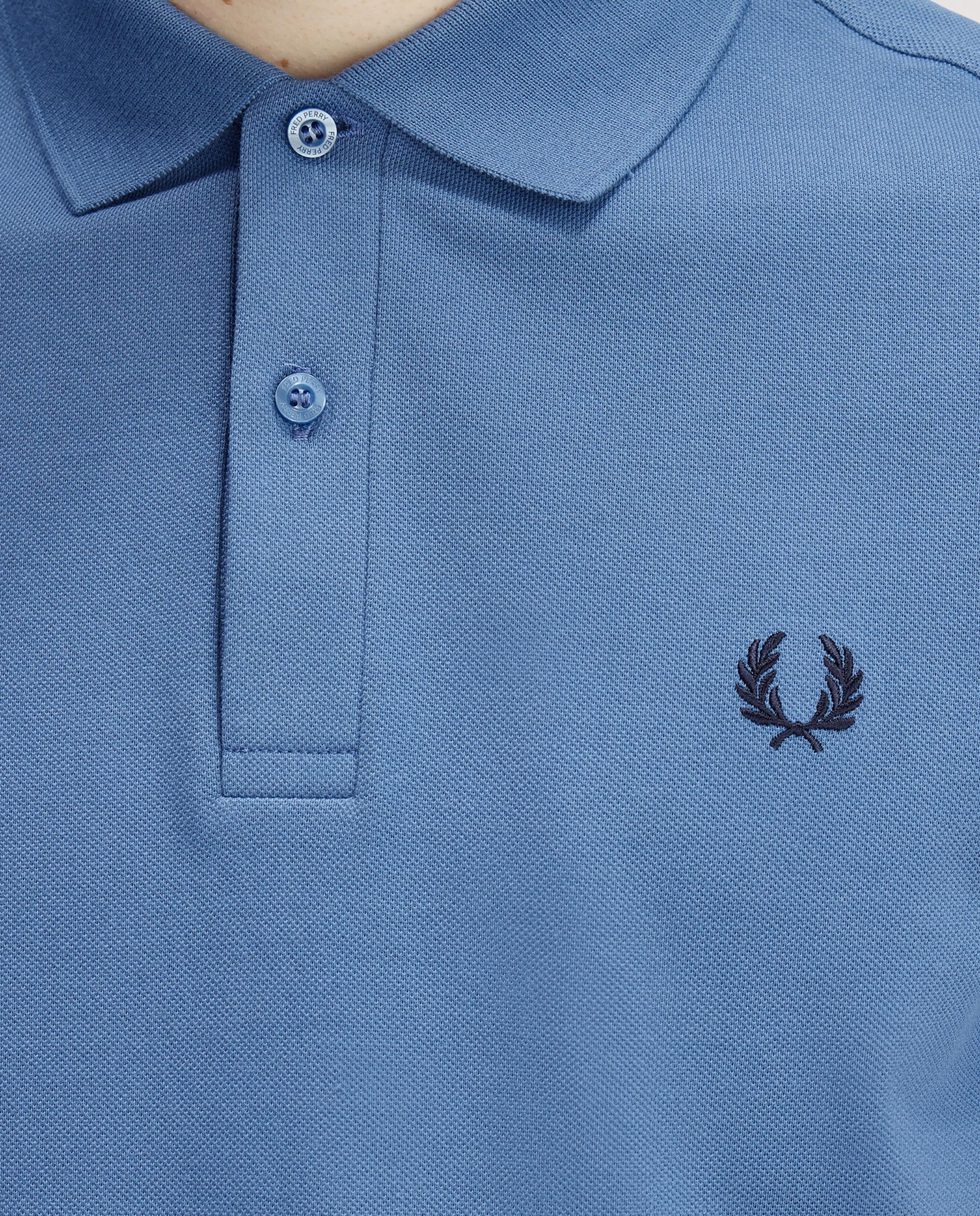 Polo de hombre liso de manga corta en piqué de algodón - Fred Perry - Azul Azul-5